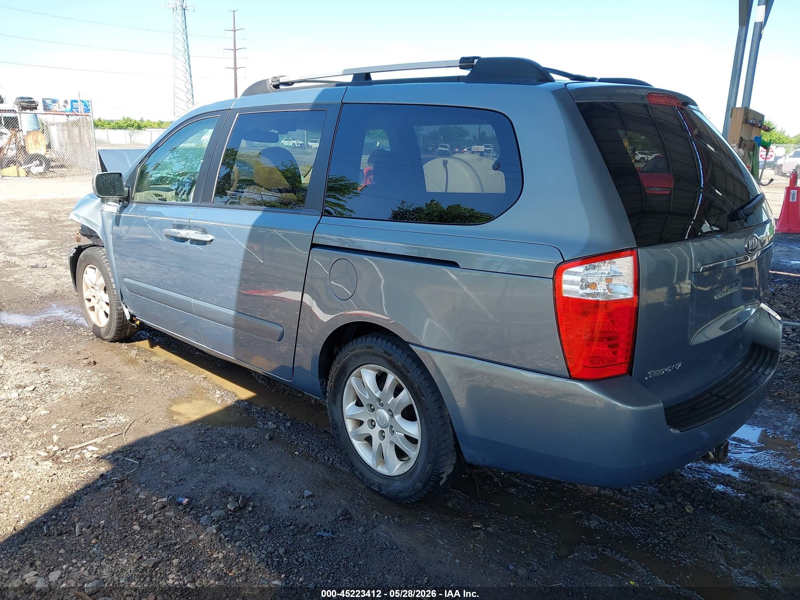 2007 Kia Sedona Ex Blue vin: KNDMB233376172091