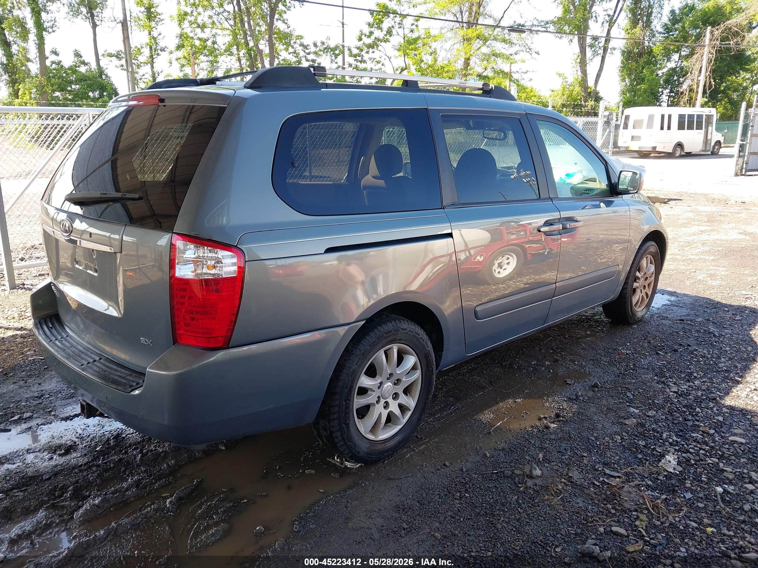2007 Kia Sedona Ex Blue vin: KNDMB233376172091