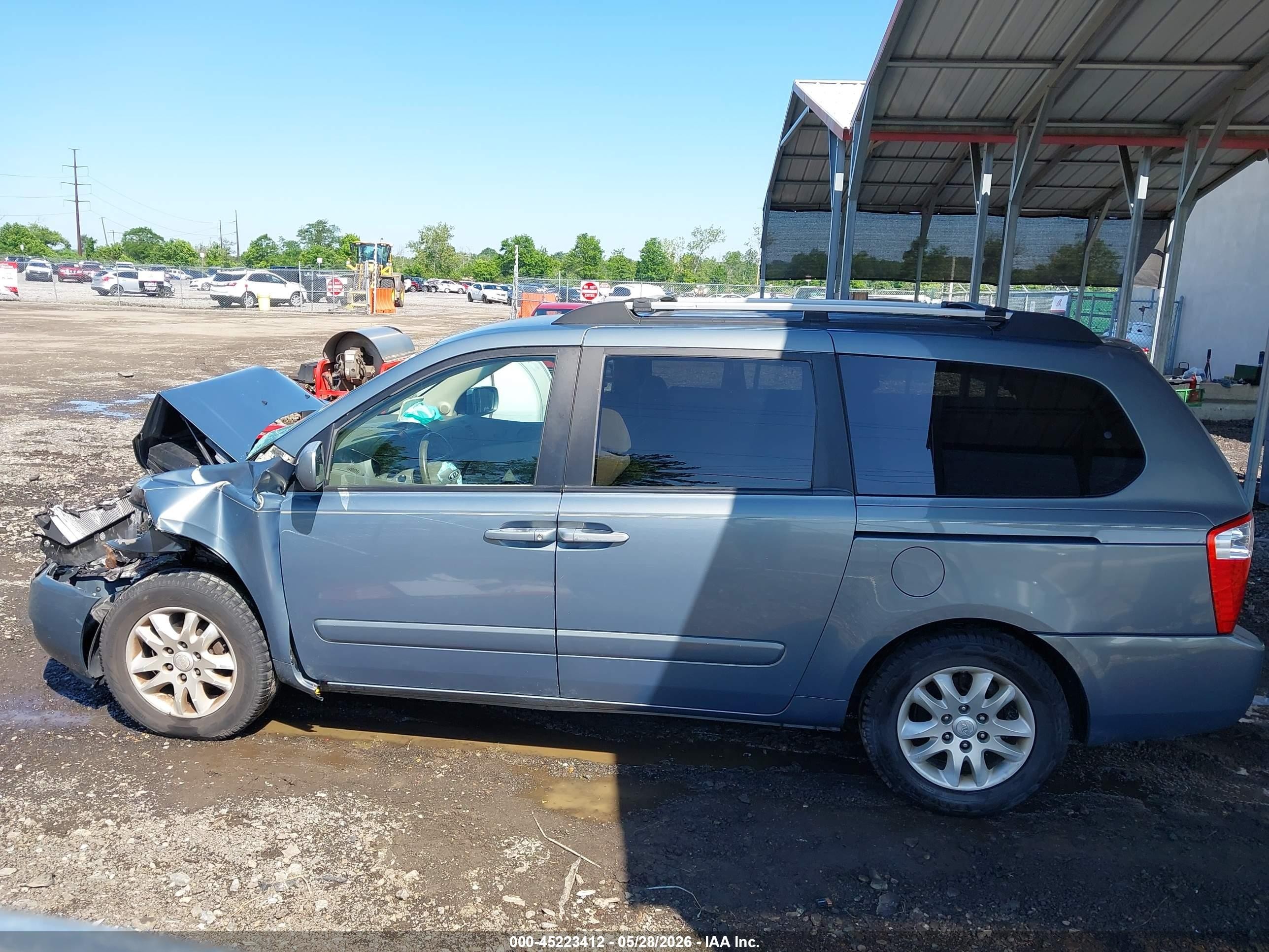 2007 Kia Sedona Ex Blue vin: KNDMB233376172091