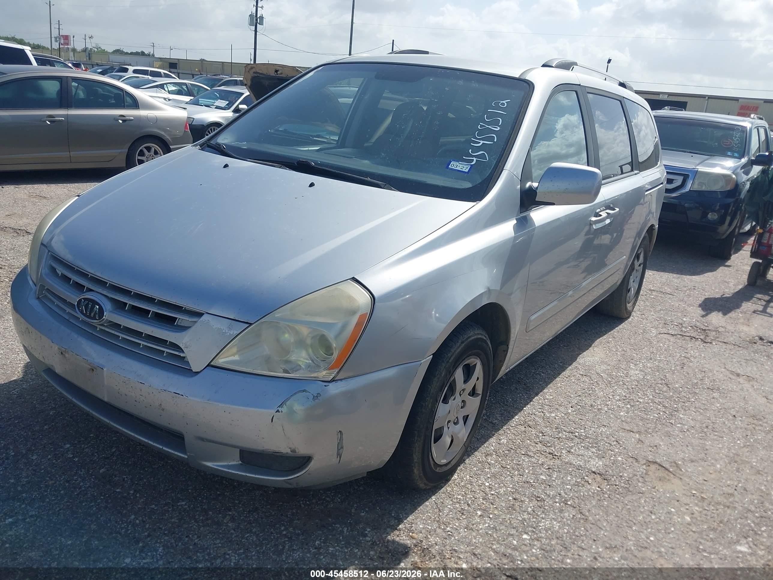 2009 Kia Sedona Lx Silver vin: KNDMB233396316192