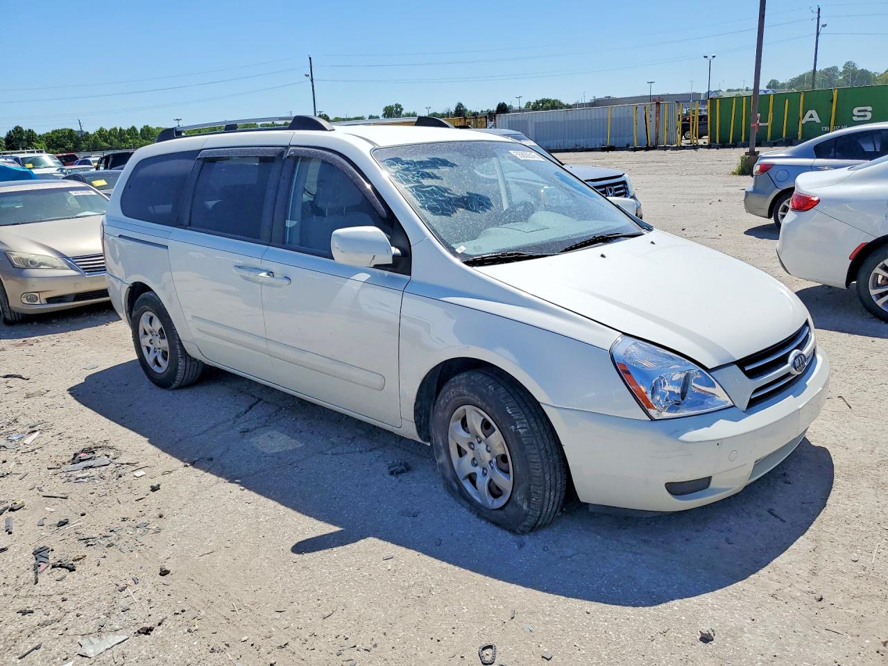 2006 Kia Sedona Lx White vin: KNDMB233466031383