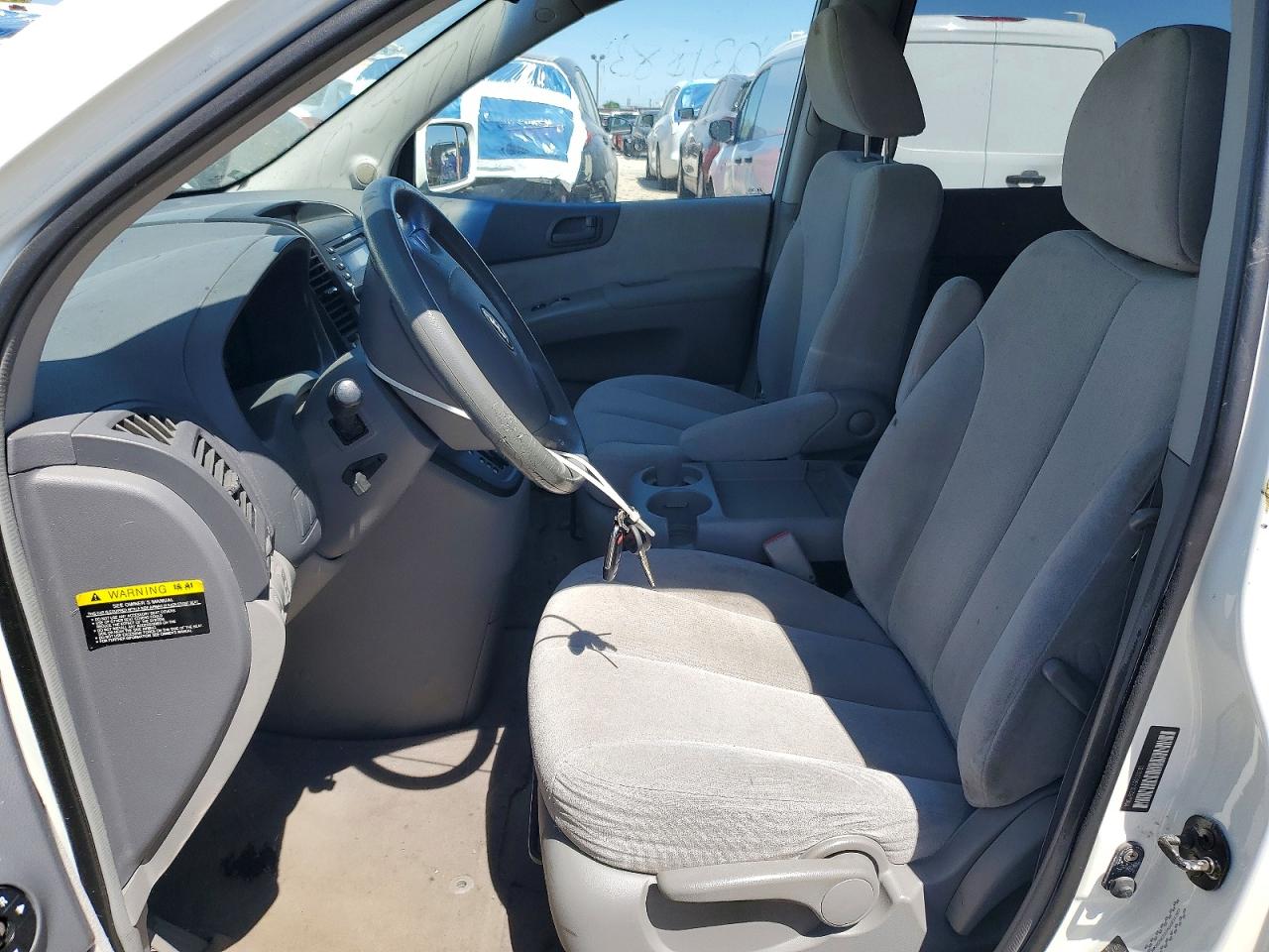 2006 Kia Sedona Lx White vin: KNDMB233466031383