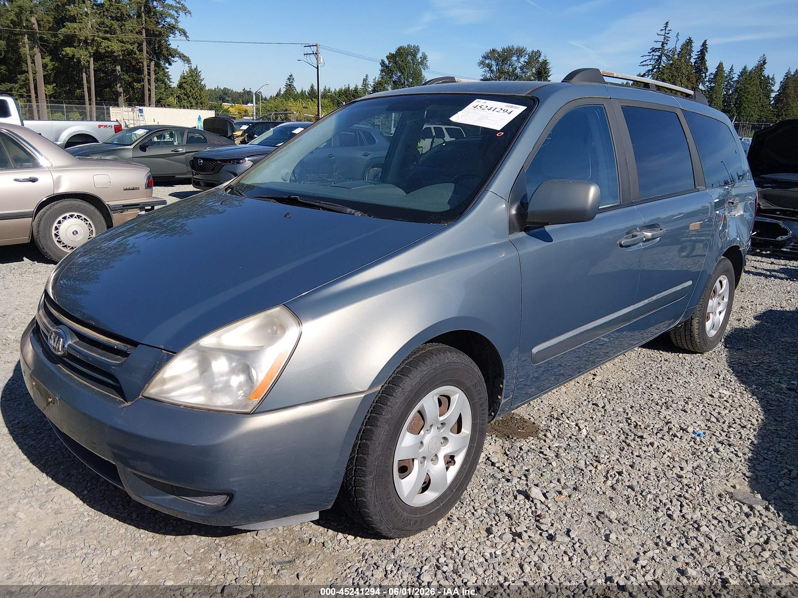 2007 Kia Sedona Lx Blue vin: KNDMB233476109341