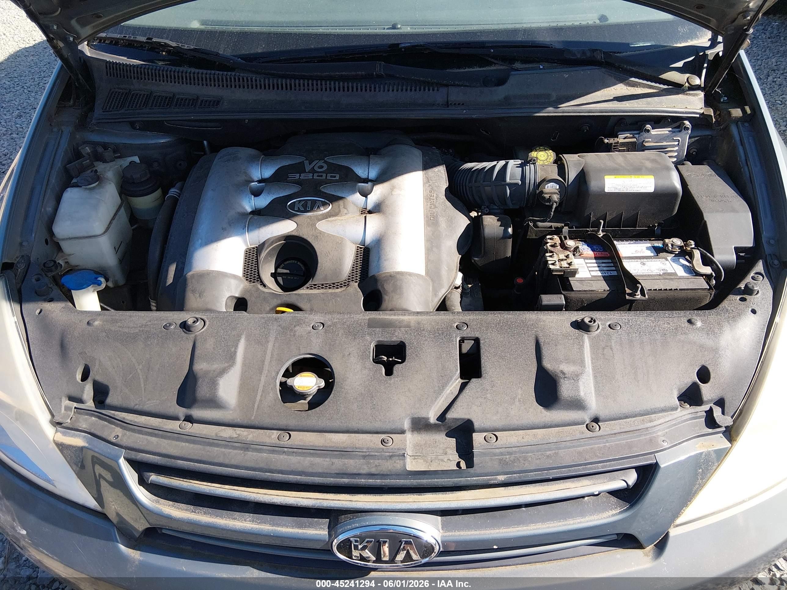 2007 Kia Sedona Lx Blue vin: KNDMB233476109341