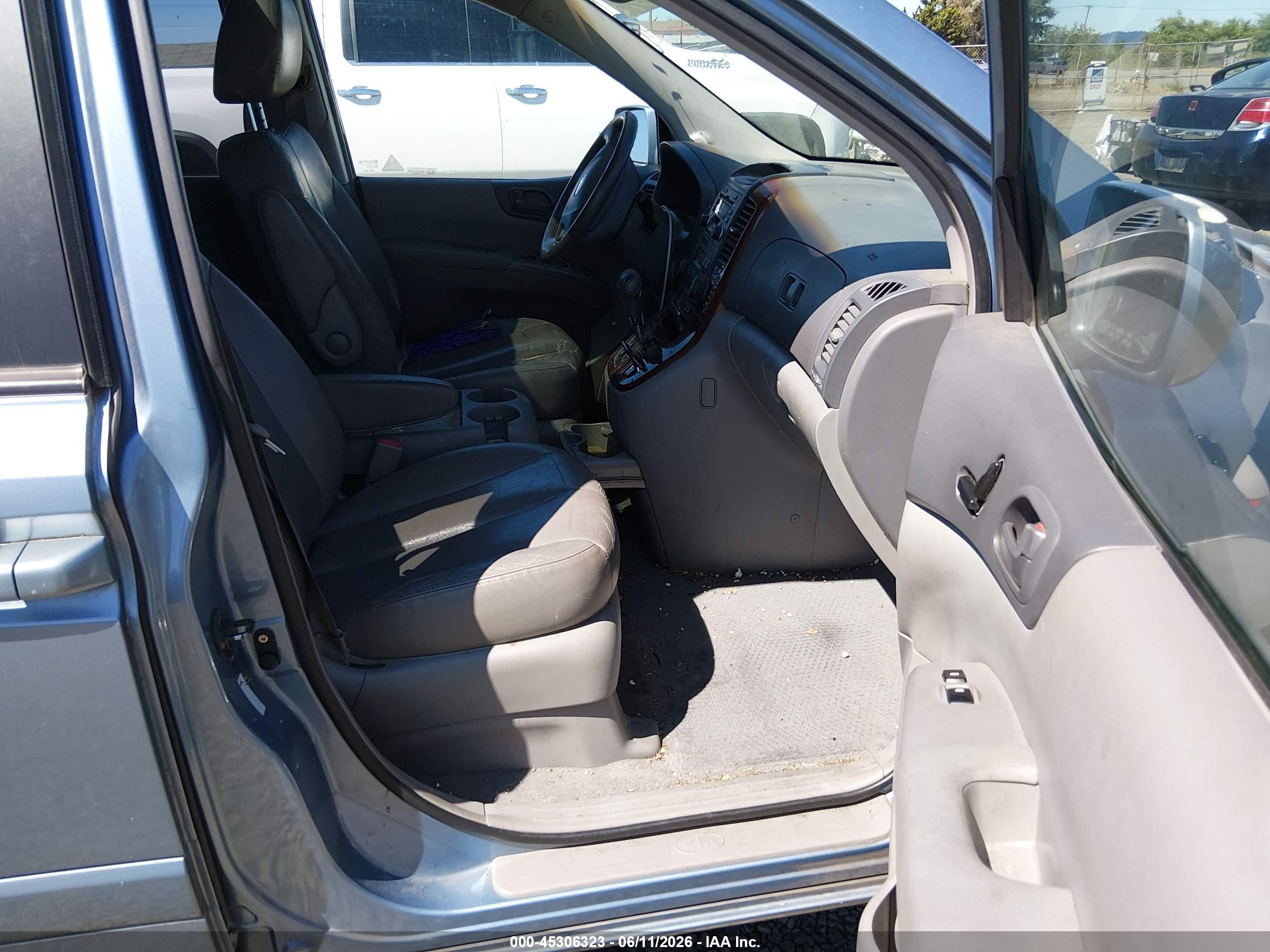 2007 Kia Sedona Ex Синий vin: KNDMB233476163979