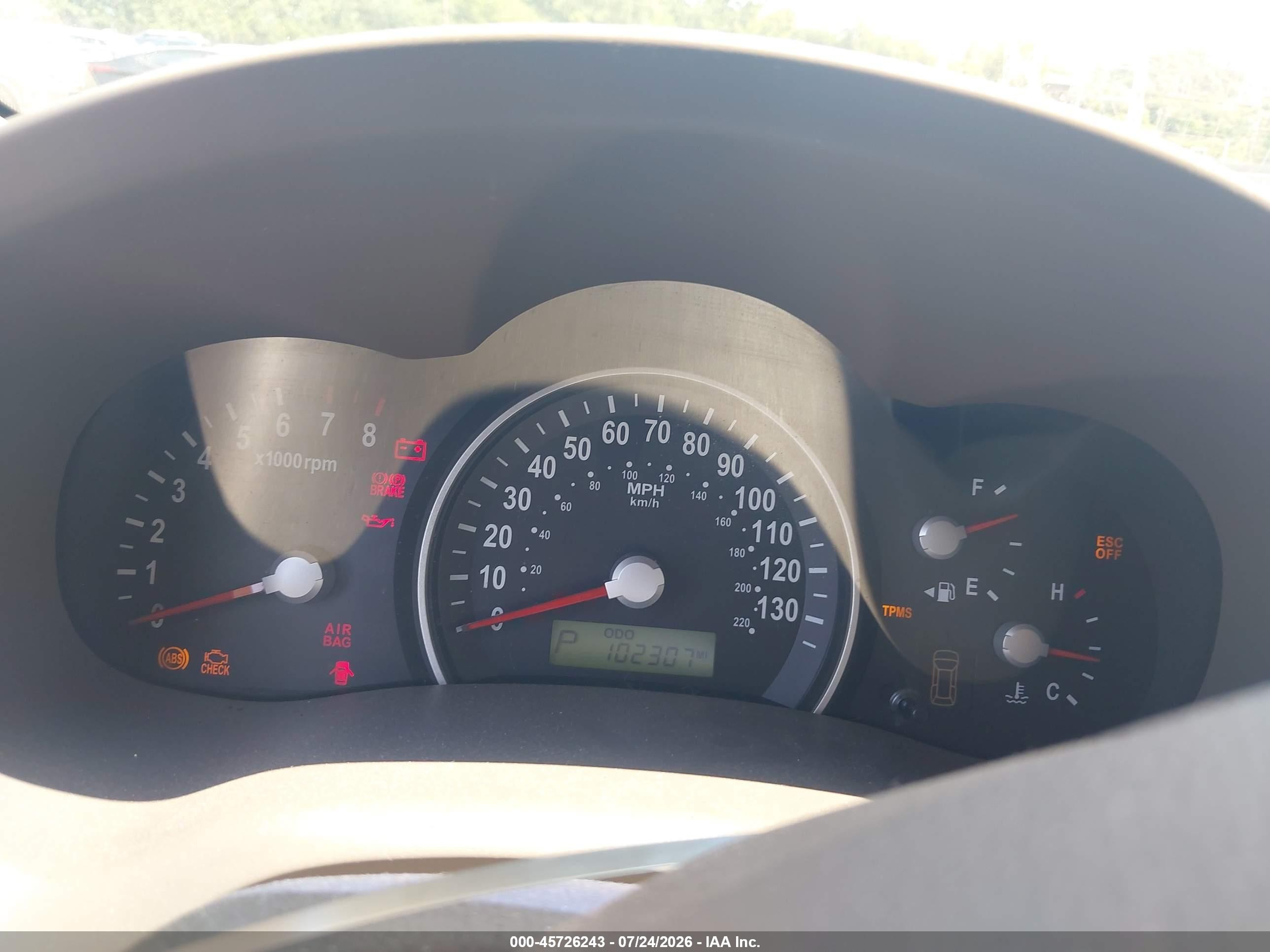 2008 Kia Sedona Ex Light Blue vin: KNDMB233486203608