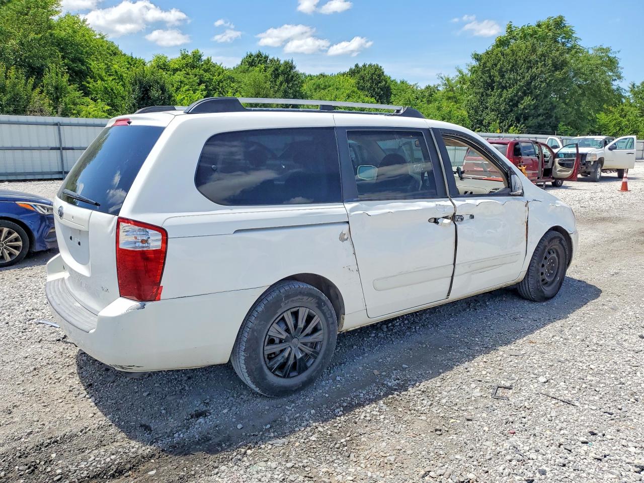 2008 Kia Sedona Lx White vin: KNDMB233486236902