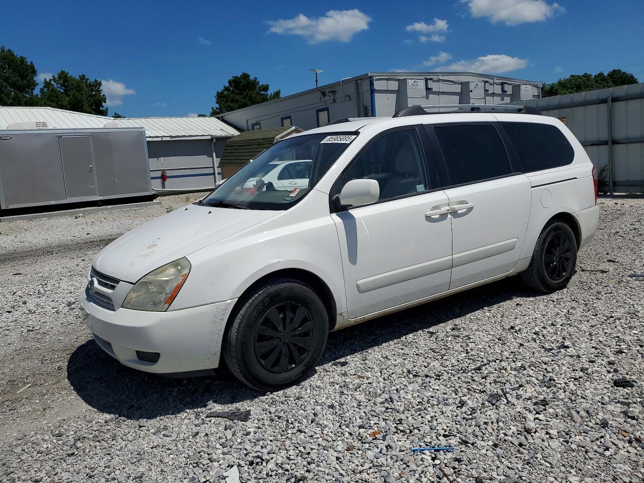 2008 Kia Sedona Lx White vin: KNDMB233486236902