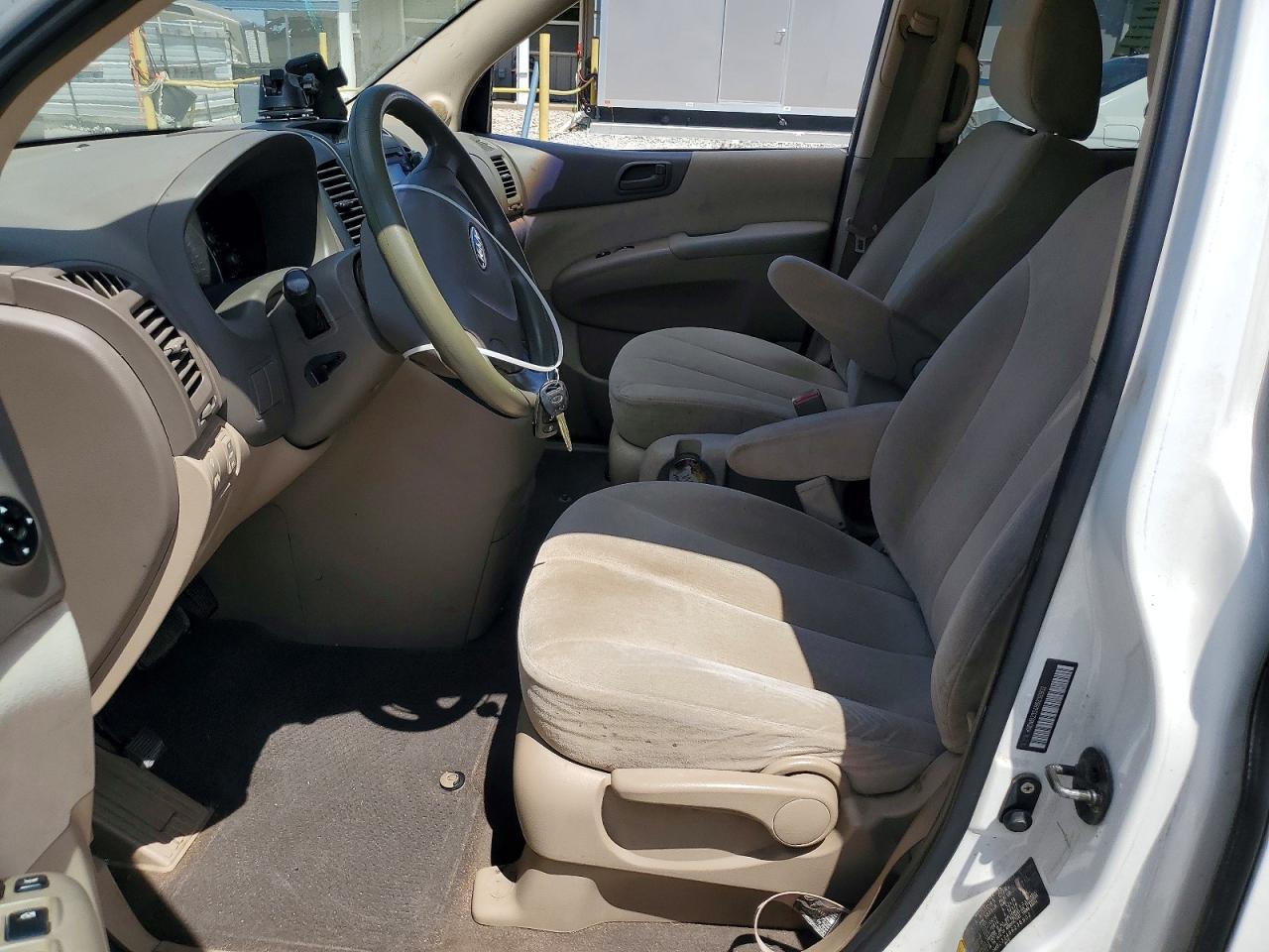 2008 Kia Sedona Lx White vin: KNDMB233486236902