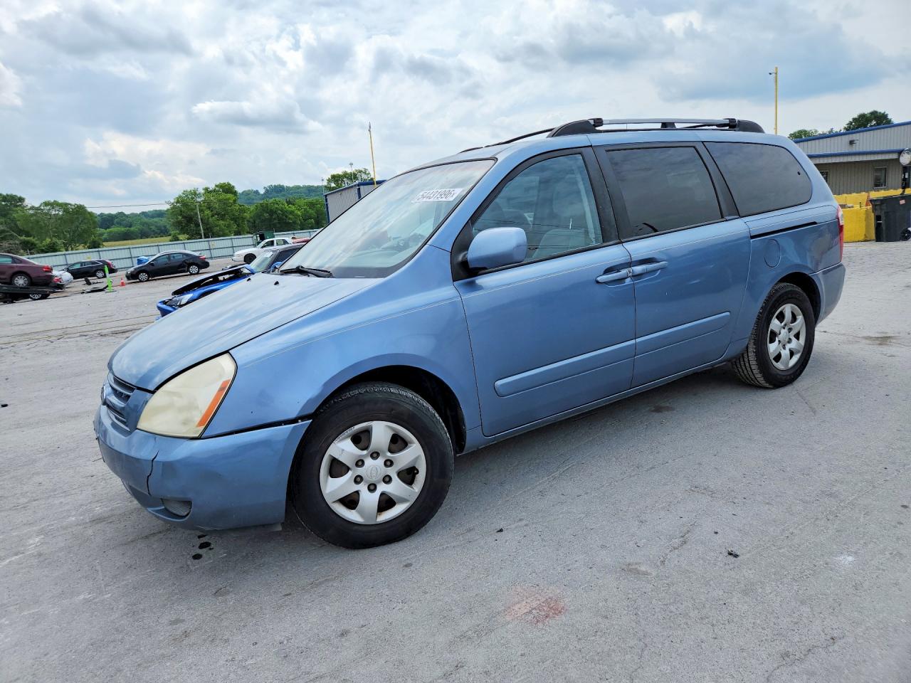 2008 Kia Sedona Ex Blue vin: KNDMB233486255420
