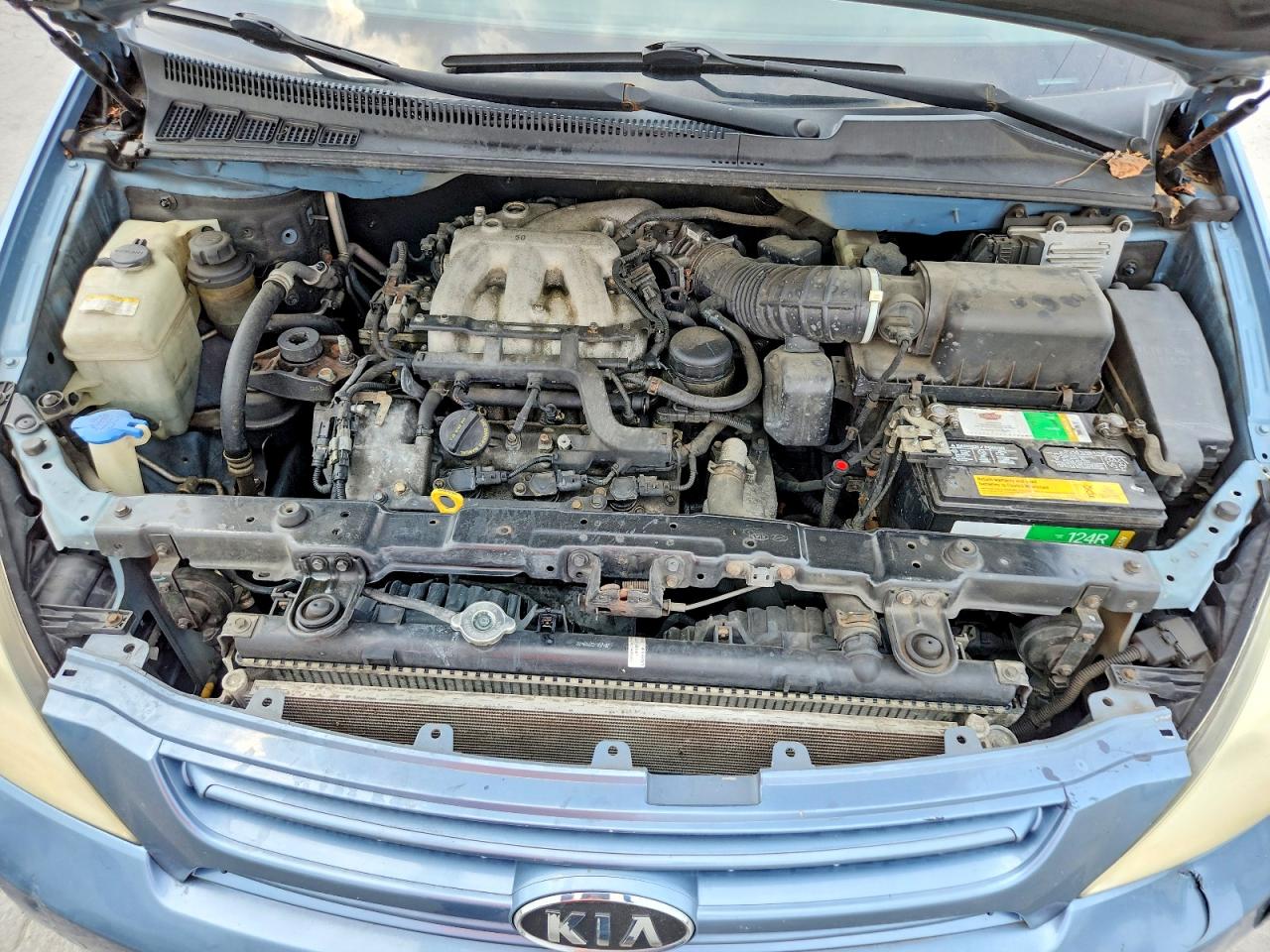 2008 Kia Sedona Ex Blue vin: KNDMB233486255420