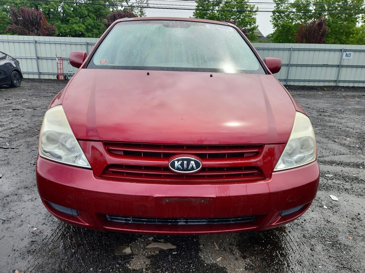 2008 Kia Sedona Lx Red vin: KNDMB233486264652