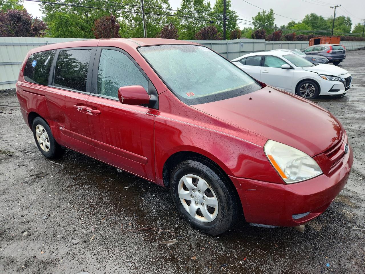 2008 Kia Sedona Lx Red vin: KNDMB233486264652