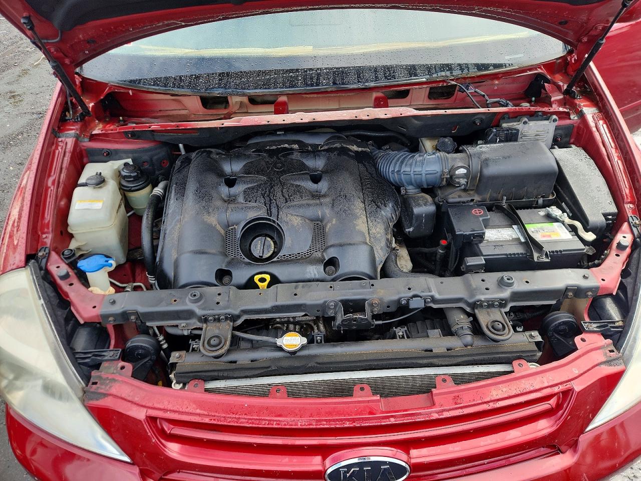 2008 Kia Sedona Lx Red vin: KNDMB233486264652