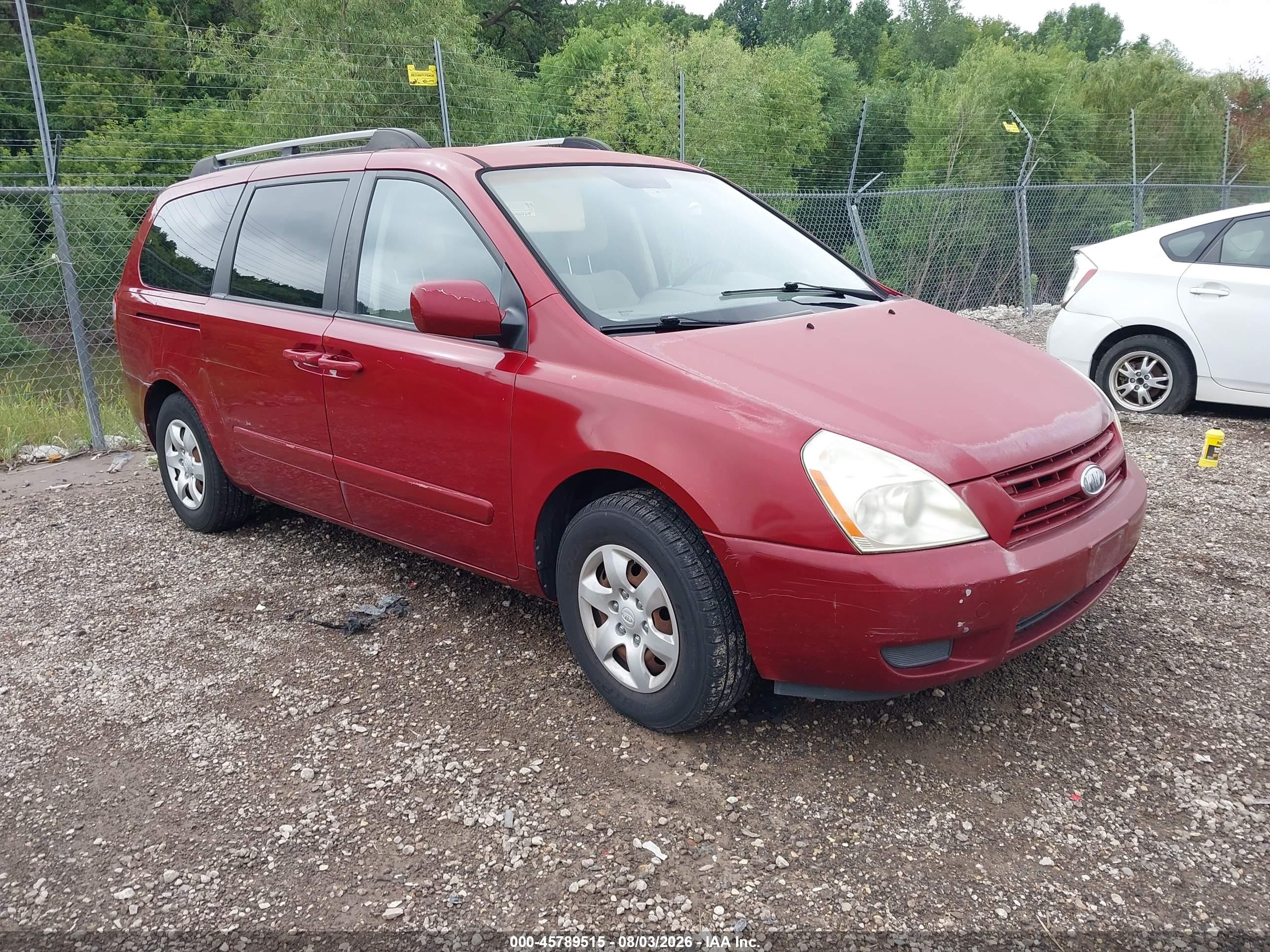 2009 Kia Sedona Lx Red vin: KNDMB233496273465