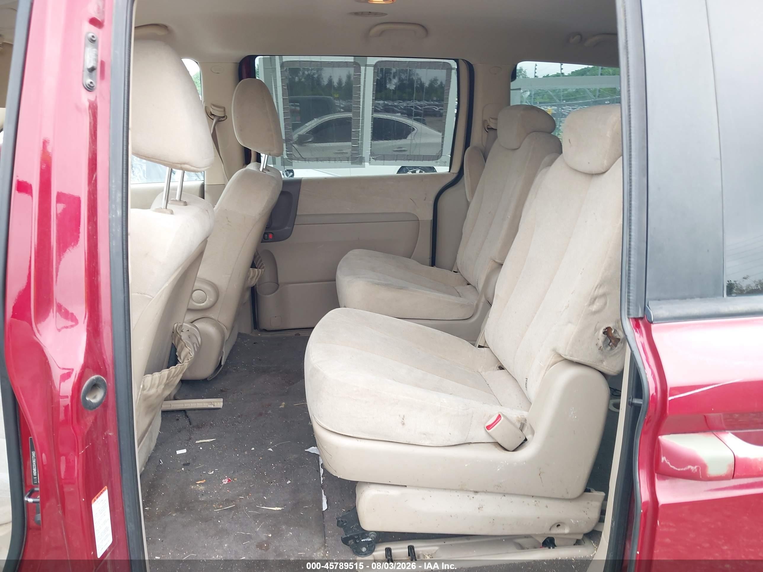 2009 Kia Sedona Lx Red vin: KNDMB233496273465