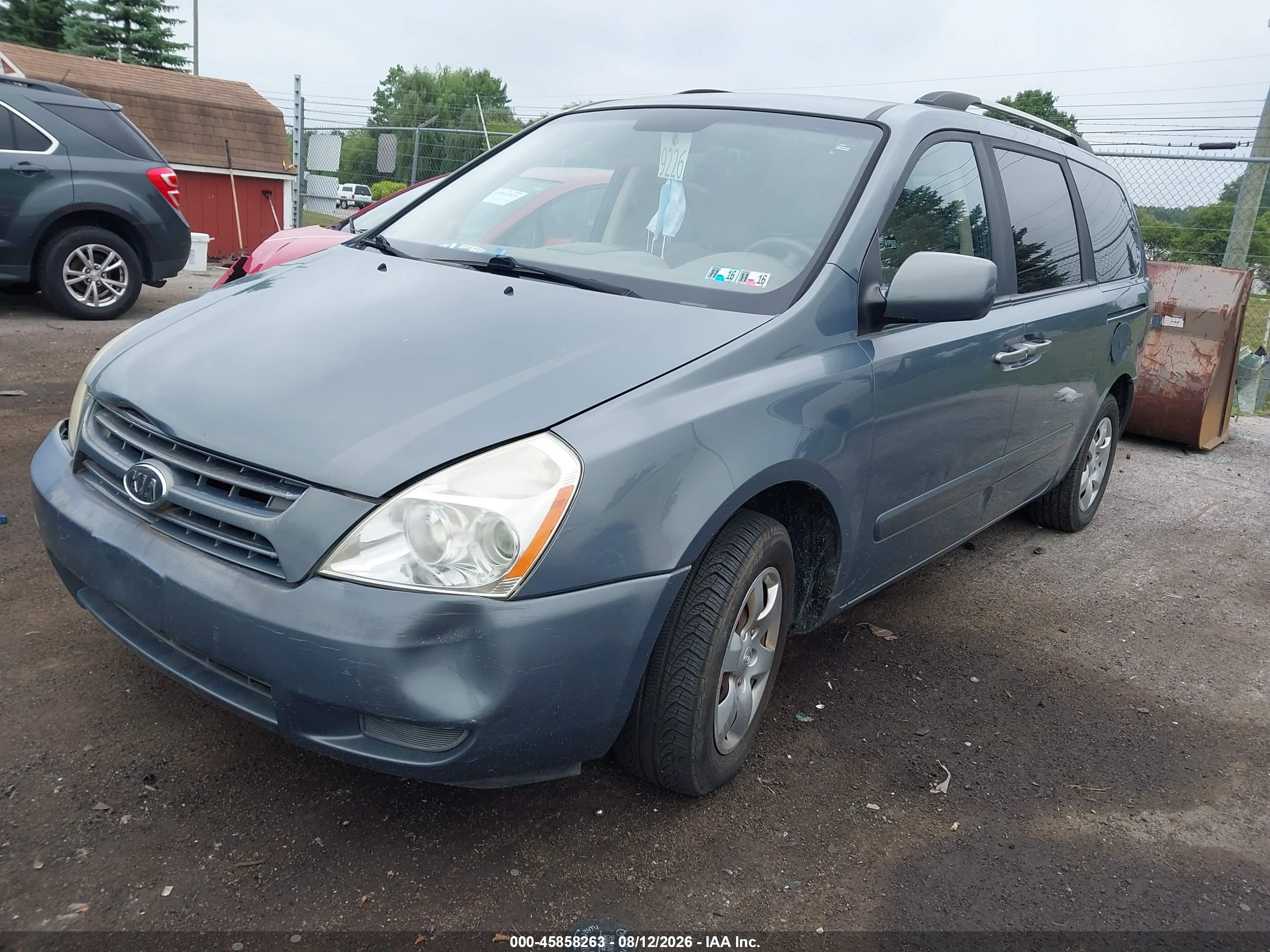 2009 Kia Sedona Lx Pewter vin: KNDMB233496299760