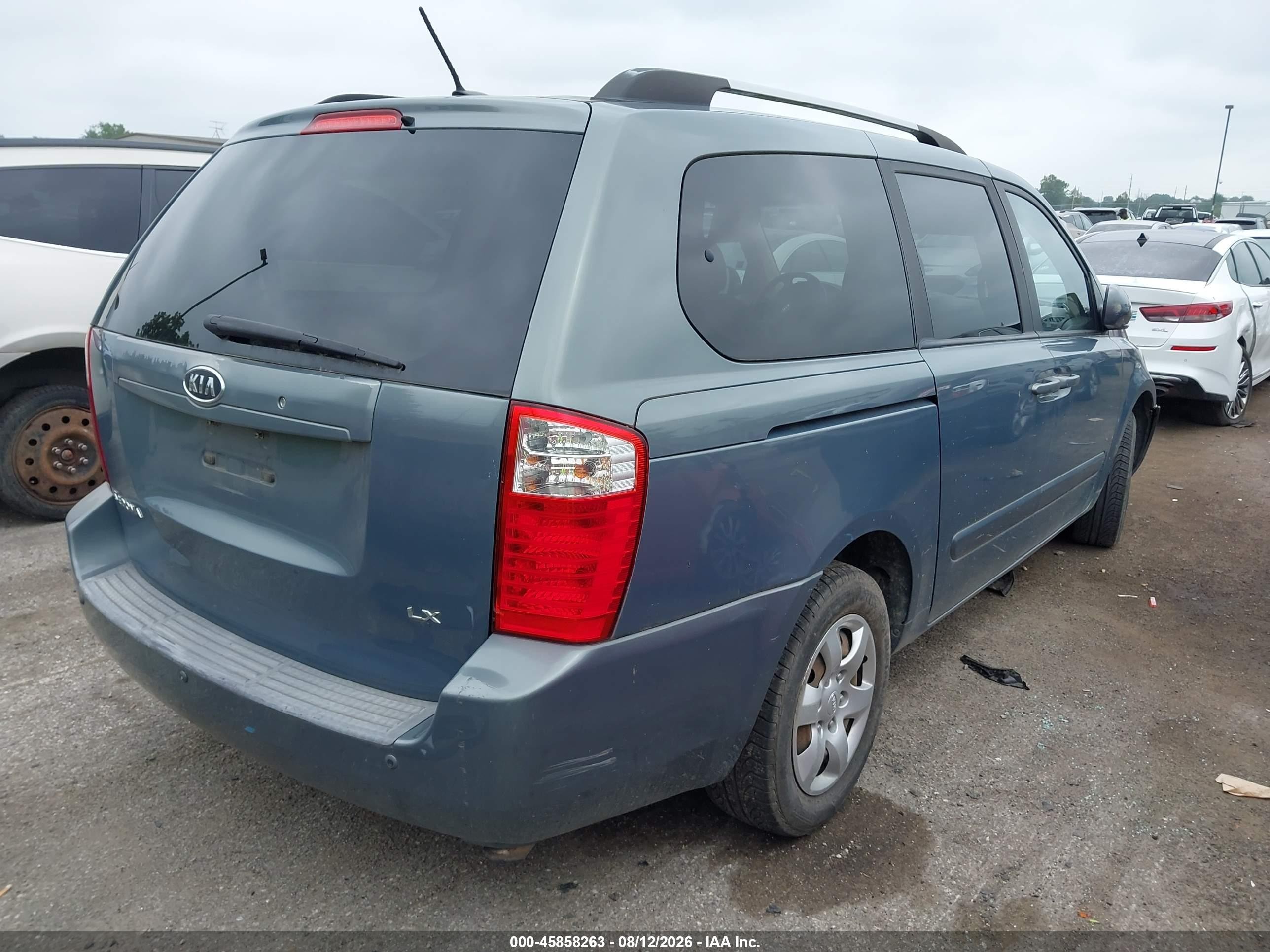 2009 Kia Sedona Lx Pewter vin: KNDMB233496299760