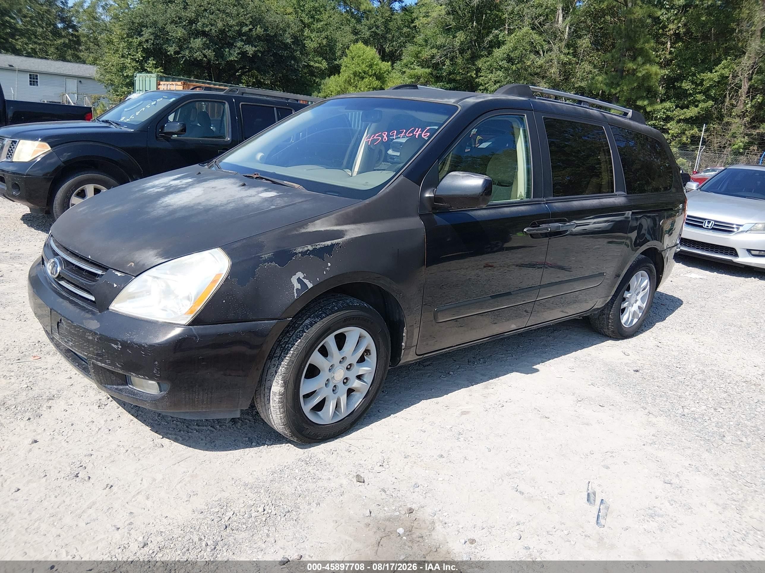 2006 Kia Sedona Ex/lx Черный vin: KNDMB233566028220
