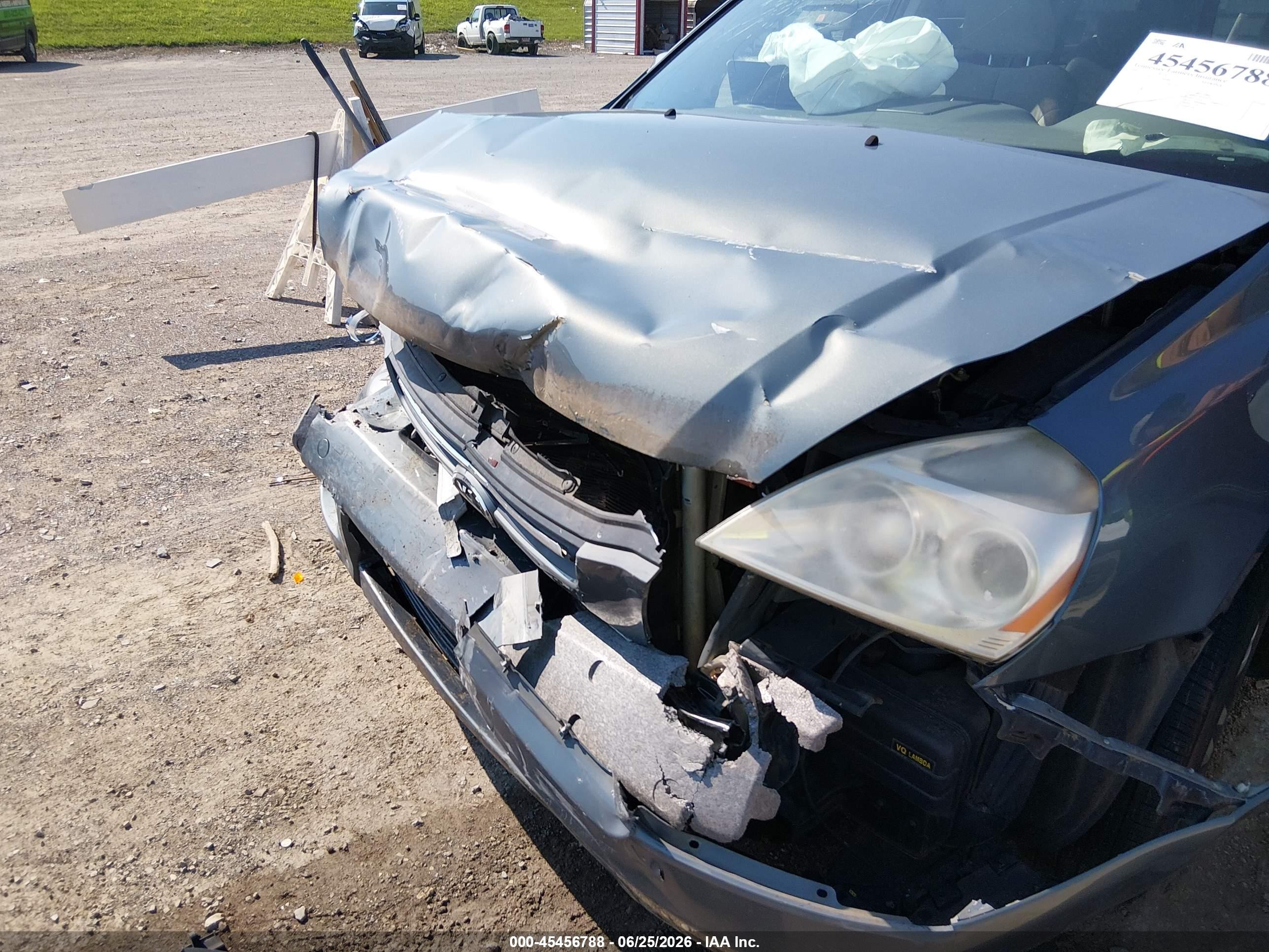 2007 Kia Sedona Ex Gray vin: KNDMB233576180046
