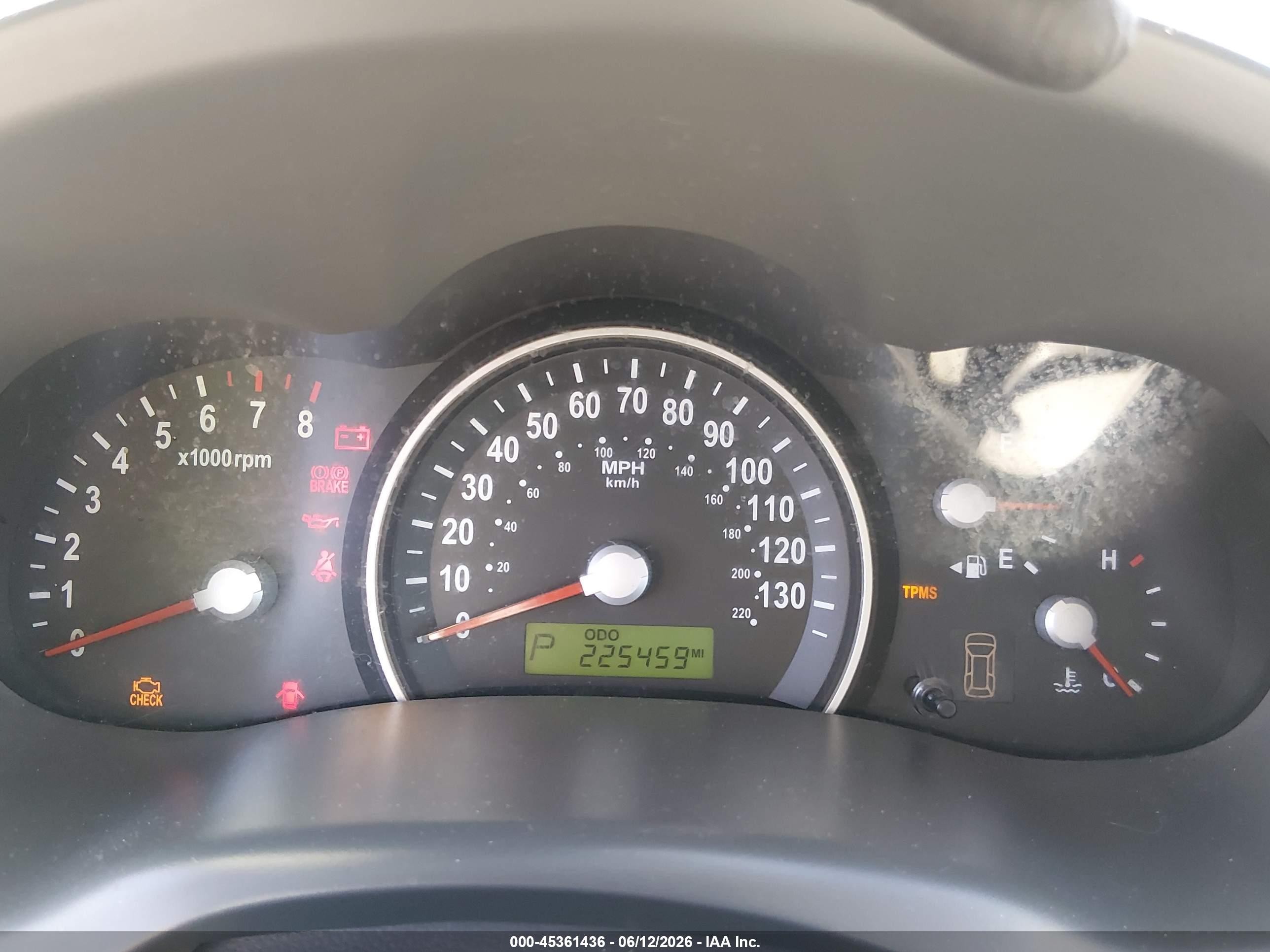 2008 Kia Sedona Lx Black vin: KNDMB233586229344