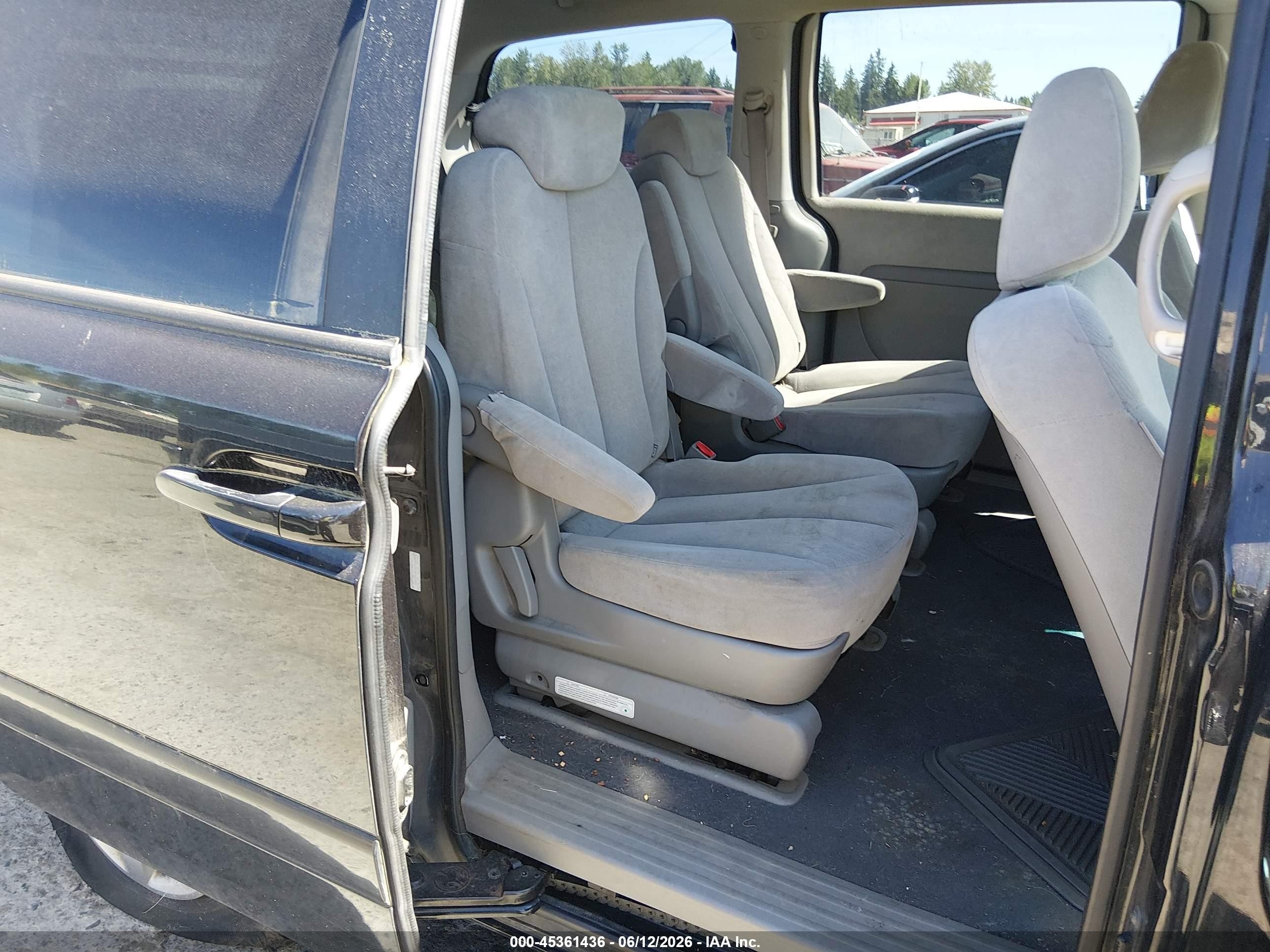 2008 Kia Sedona Lx Black vin: KNDMB233586229344
