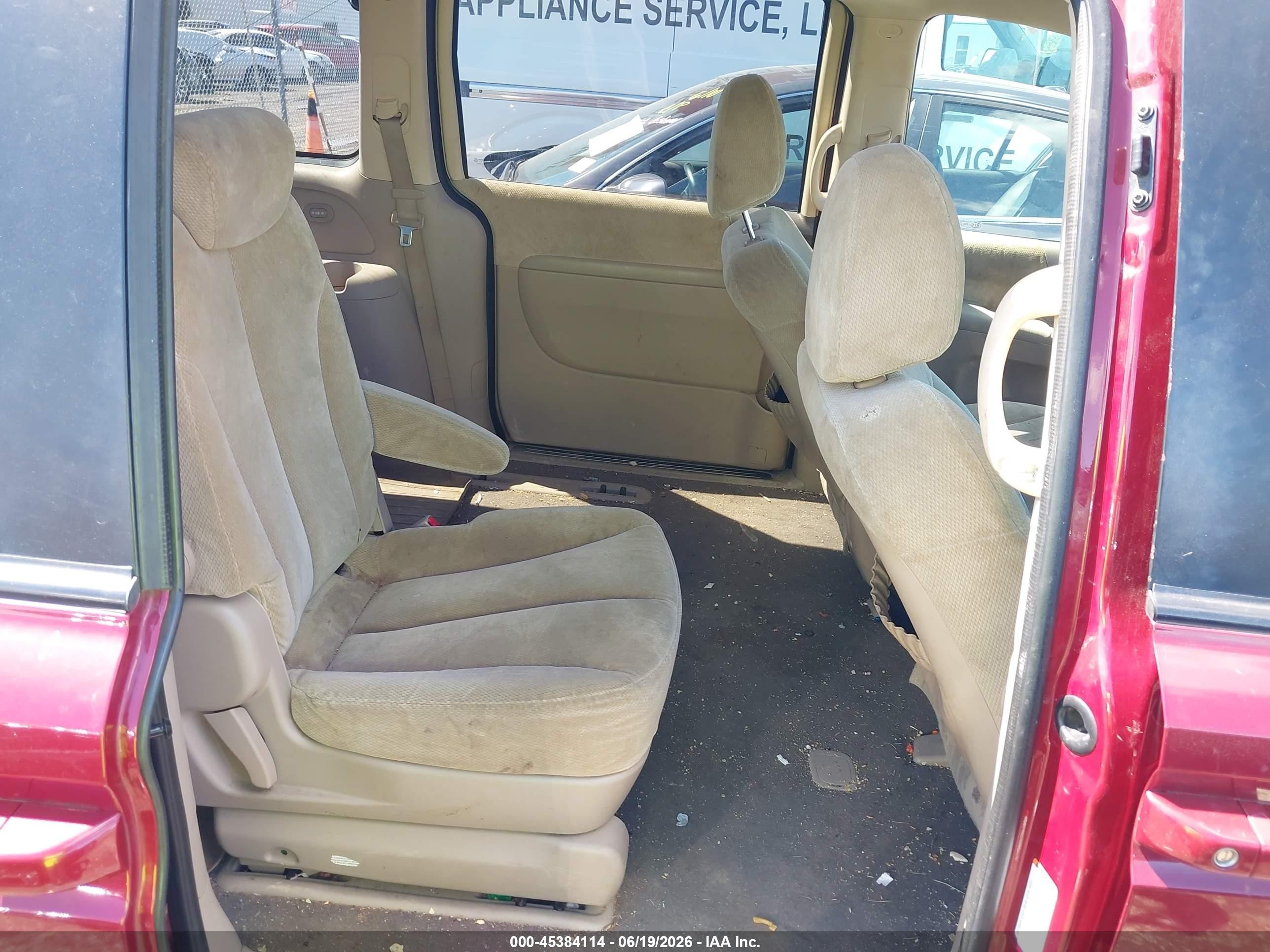 2008 Kia Sedona Ex Red vin: KNDMB233586248833
