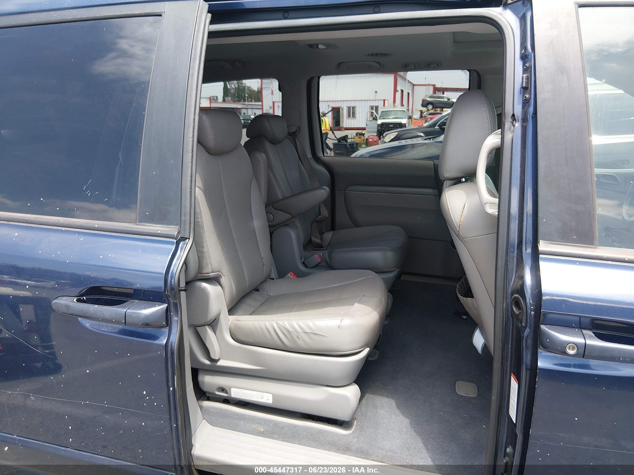 2009 Kia Sedona Ex Blue vin: KNDMB233596273426