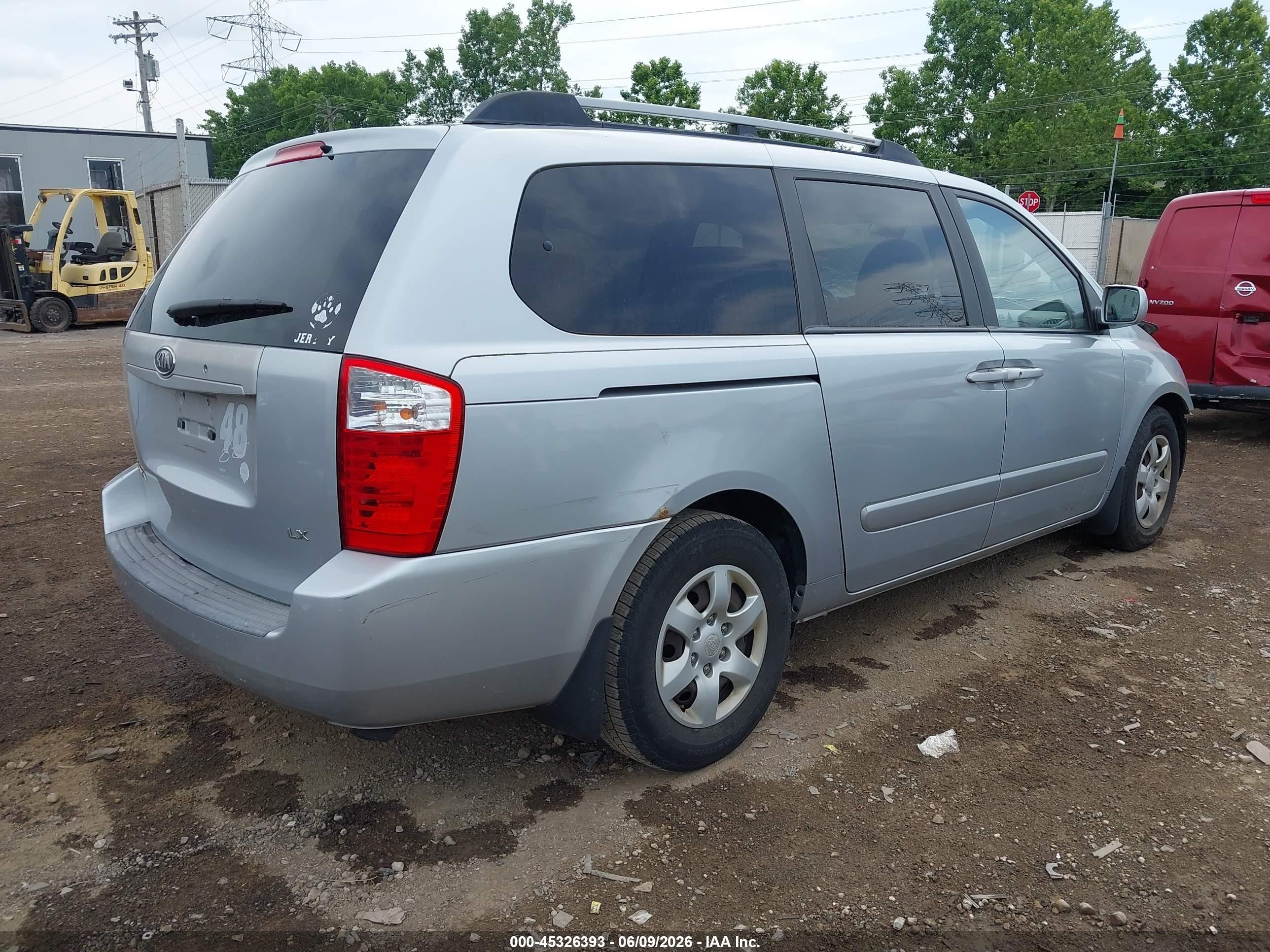 2006 Kia Sedona Ex/lx Silver vin: KNDMB233666033295