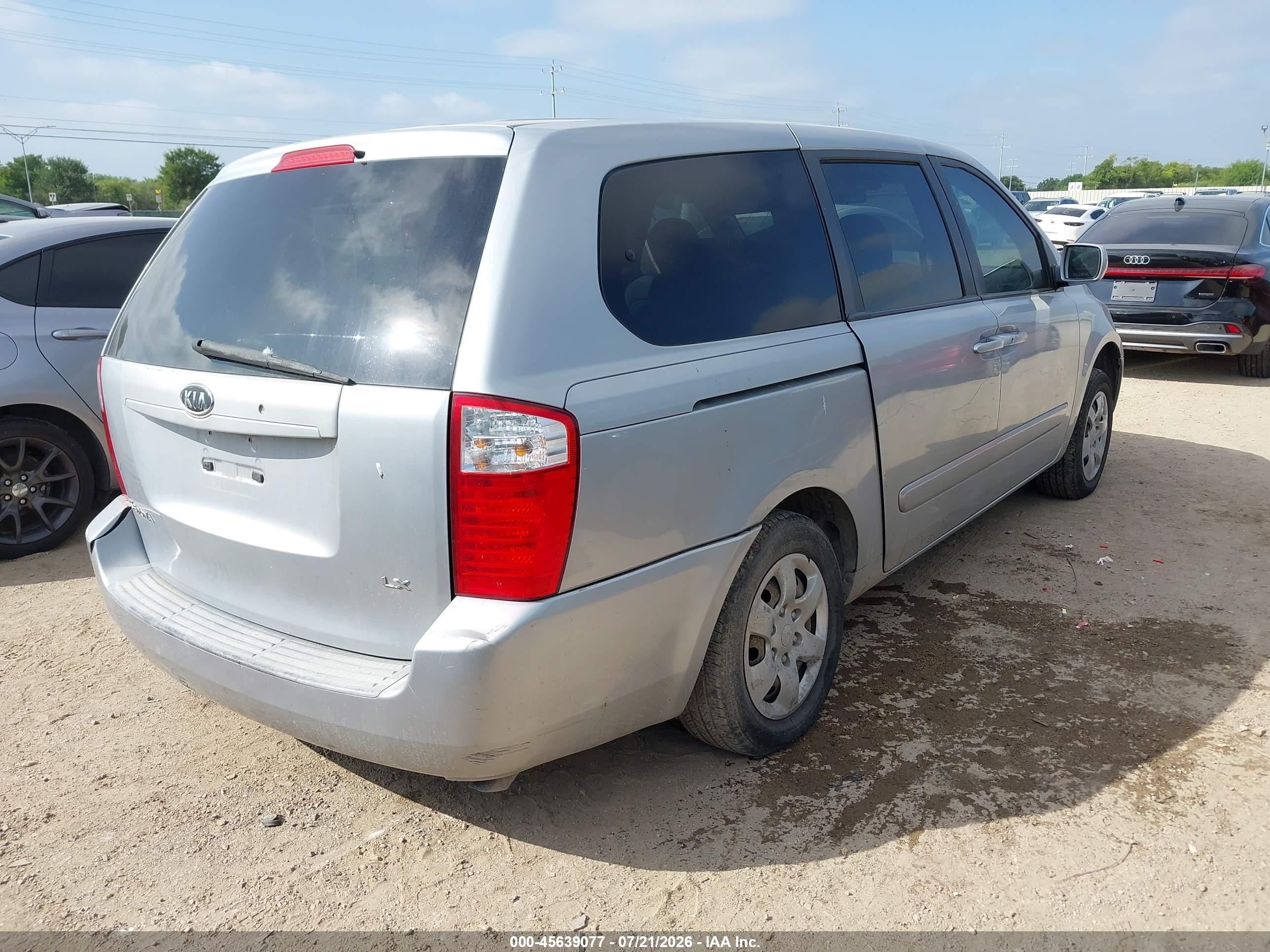 2006 Kia Sedona Ex/lx Silver vin: KNDMB233666041266
