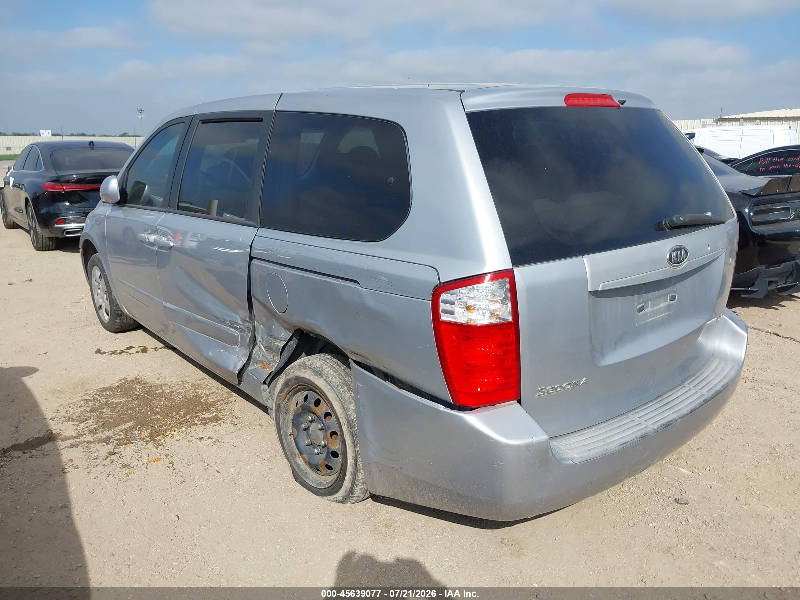 2006 Kia Sedona Ex/lx Silver vin: KNDMB233666041266