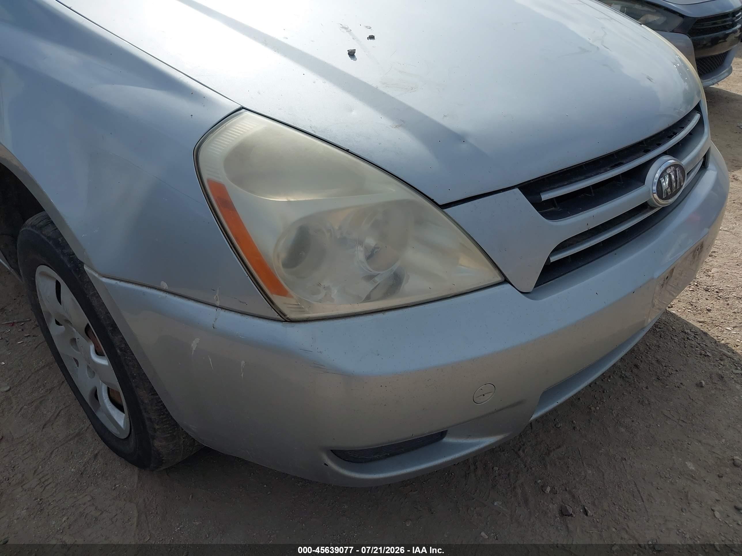 2006 Kia Sedona Ex/lx Silver vin: KNDMB233666041266