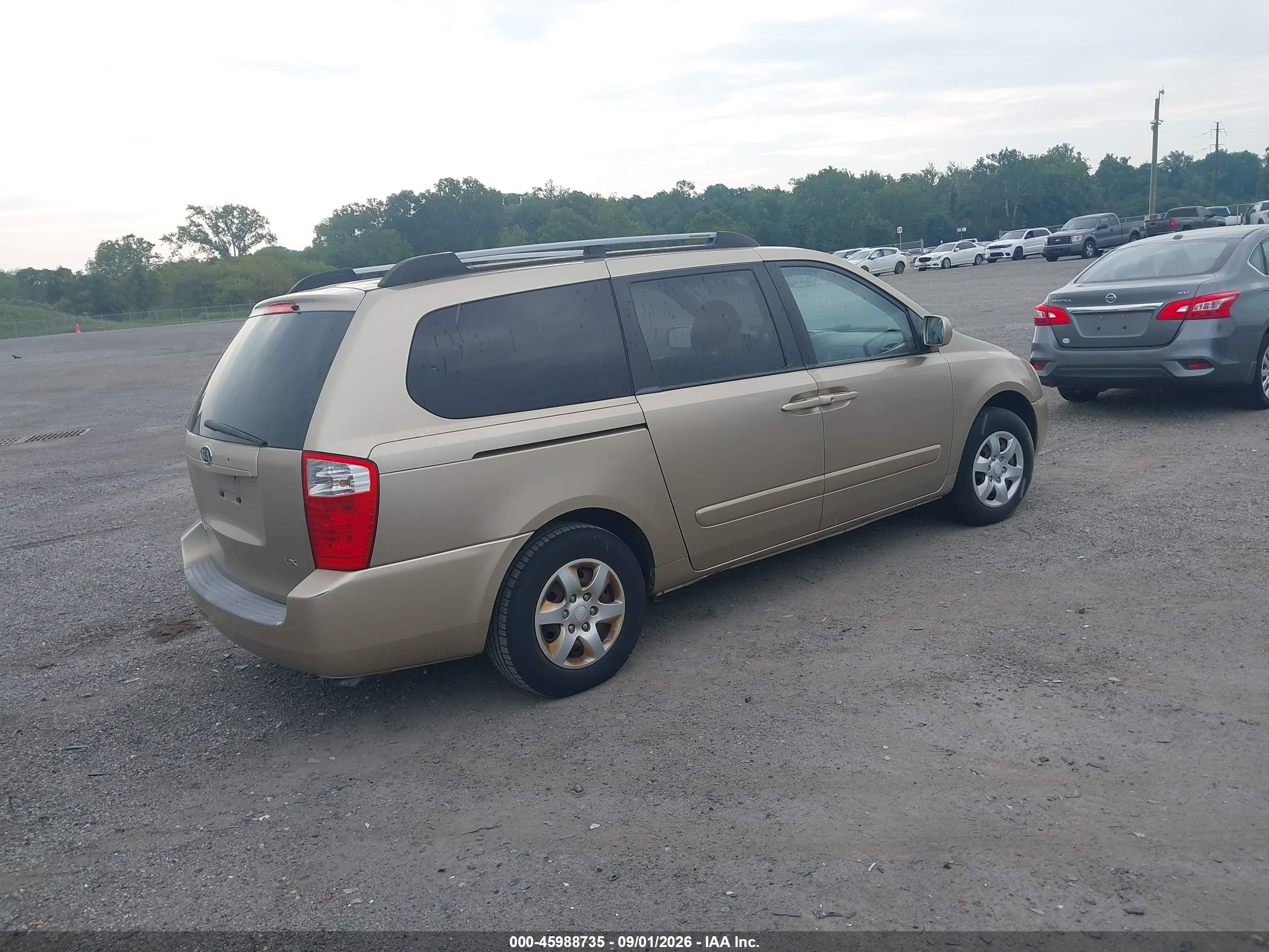 2006 Kia Sedona Ex/lx Gold vin: KNDMB233666096168