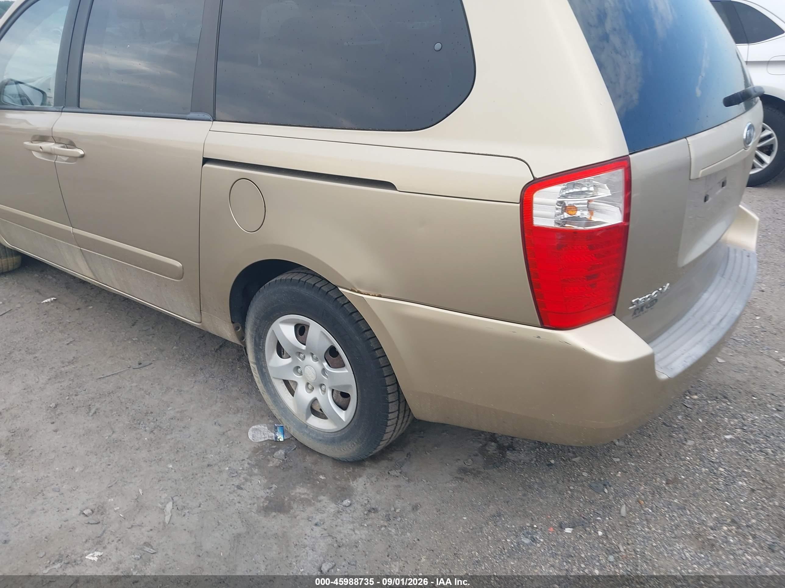 2006 Kia Sedona Ex/lx Gold vin: KNDMB233666096168