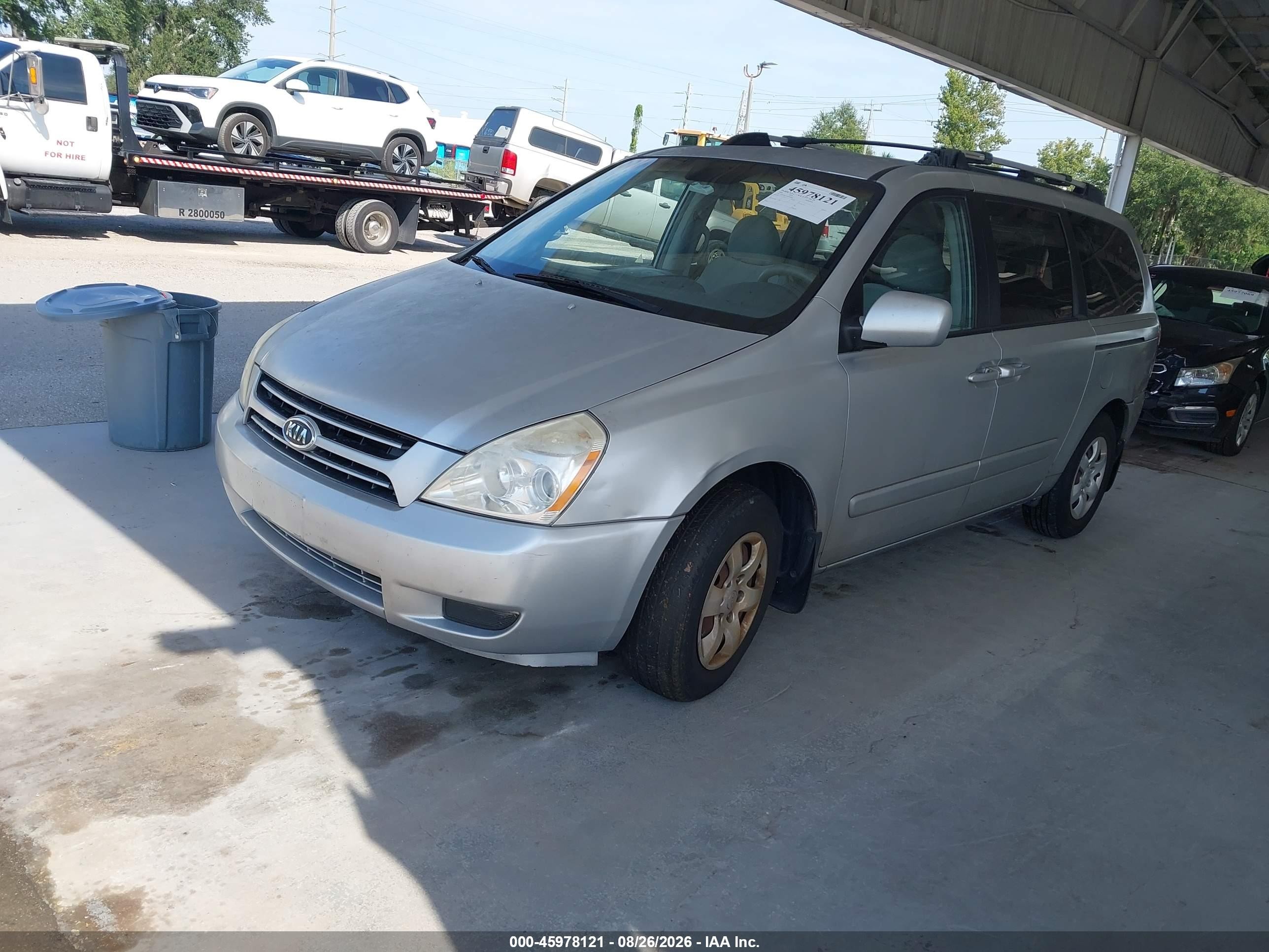 2006 Kia Sedona Ex/lx Silver vin: KNDMB233666096803