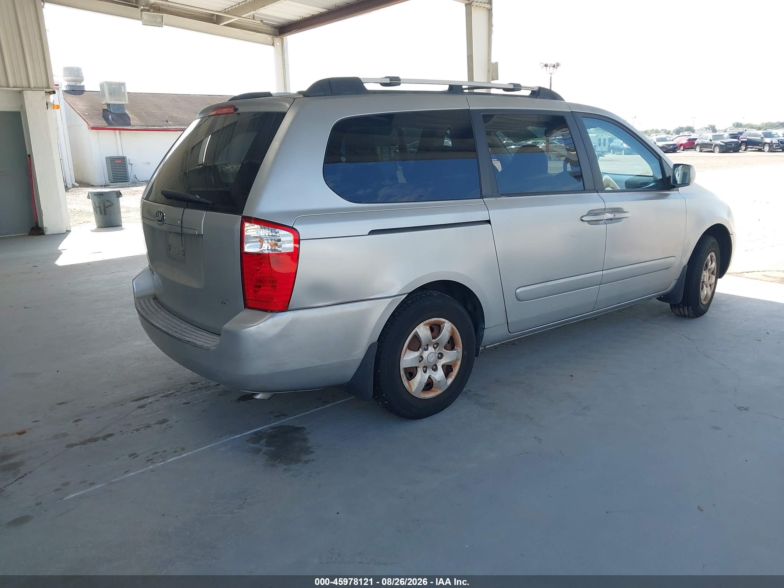 2006 Kia Sedona Ex/lx Silver vin: KNDMB233666096803