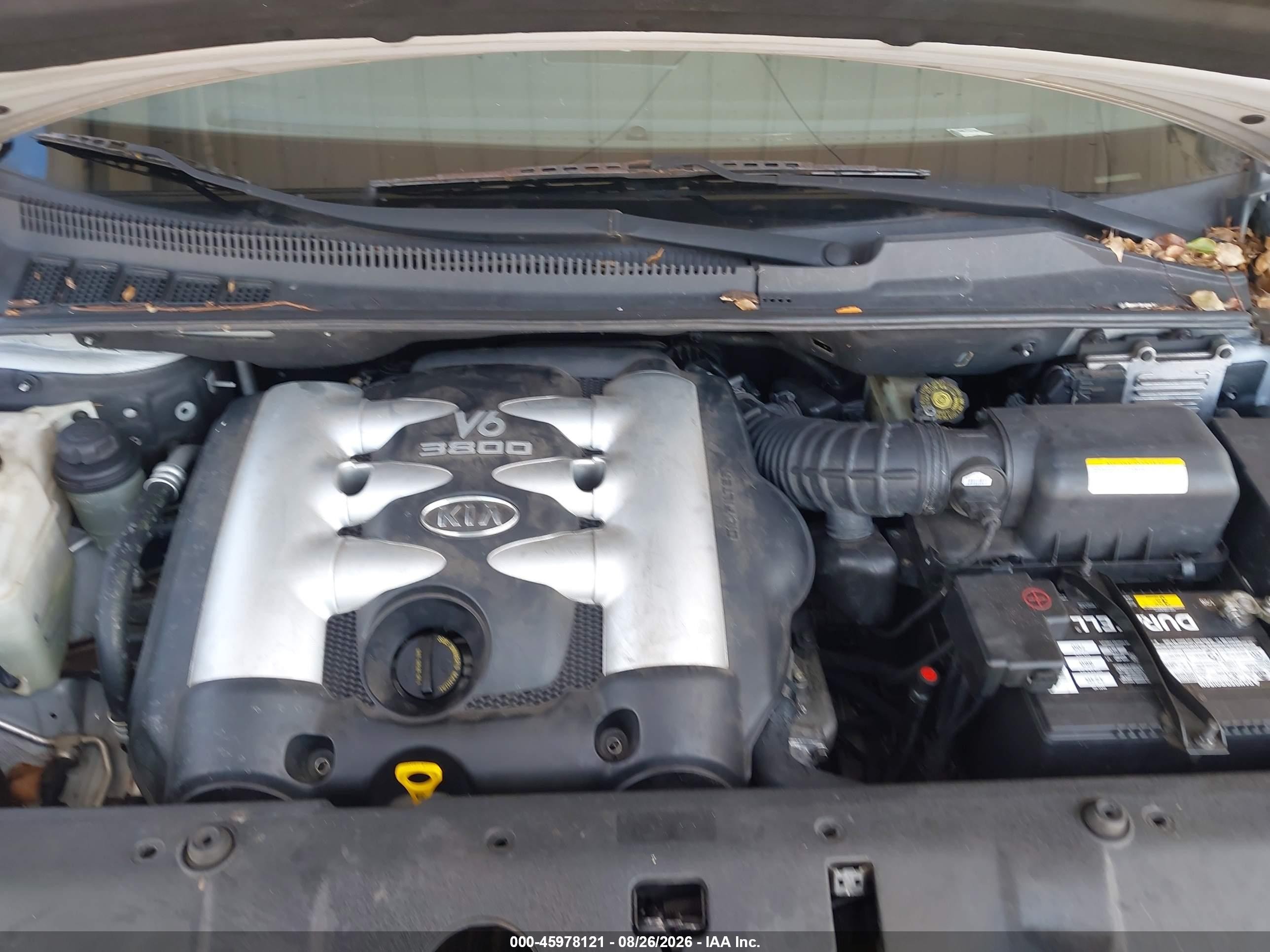 2006 Kia Sedona Ex/lx Silver vin: KNDMB233666096803