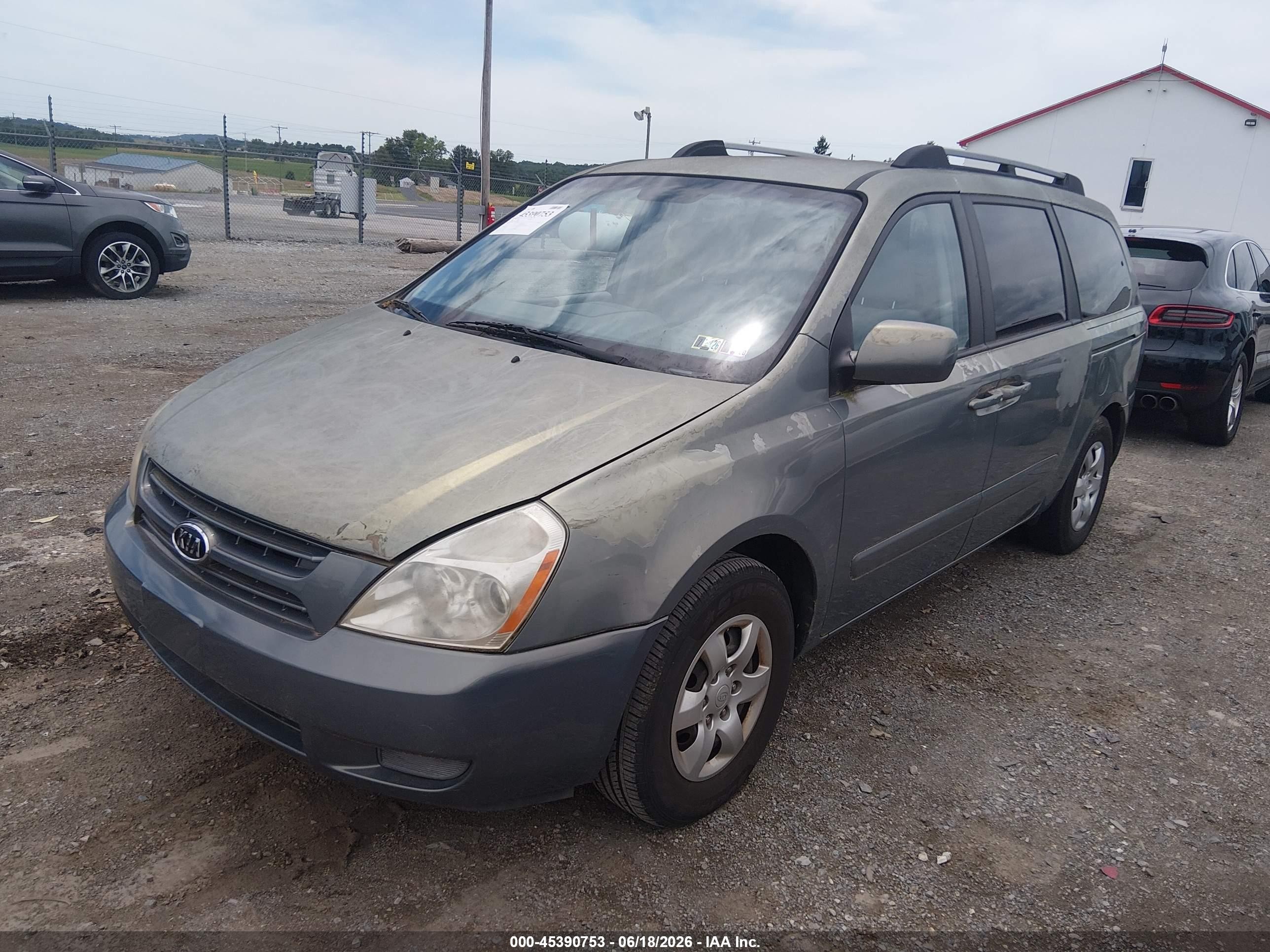 2007 Kia Sedona Lx Blue vin: KNDMB233676175504
