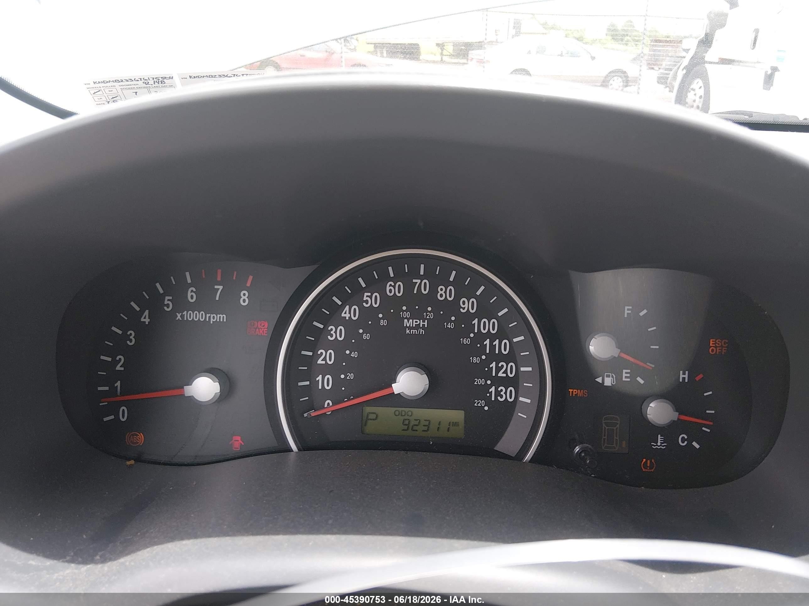 2007 Kia Sedona Lx Blue vin: KNDMB233676175504