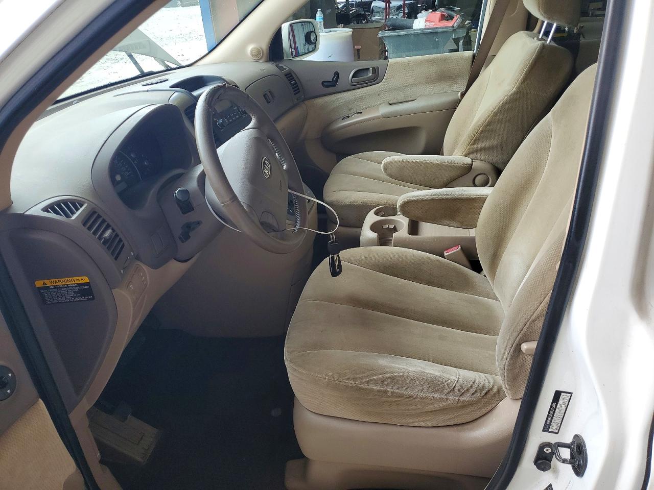 2008 Kia Sedona Lx White vin: KNDMB233686225805