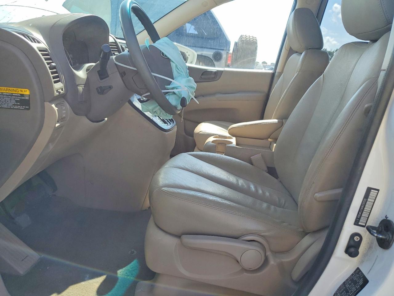 2008 Kia Sedona Lx White vin: KNDMB233686230535