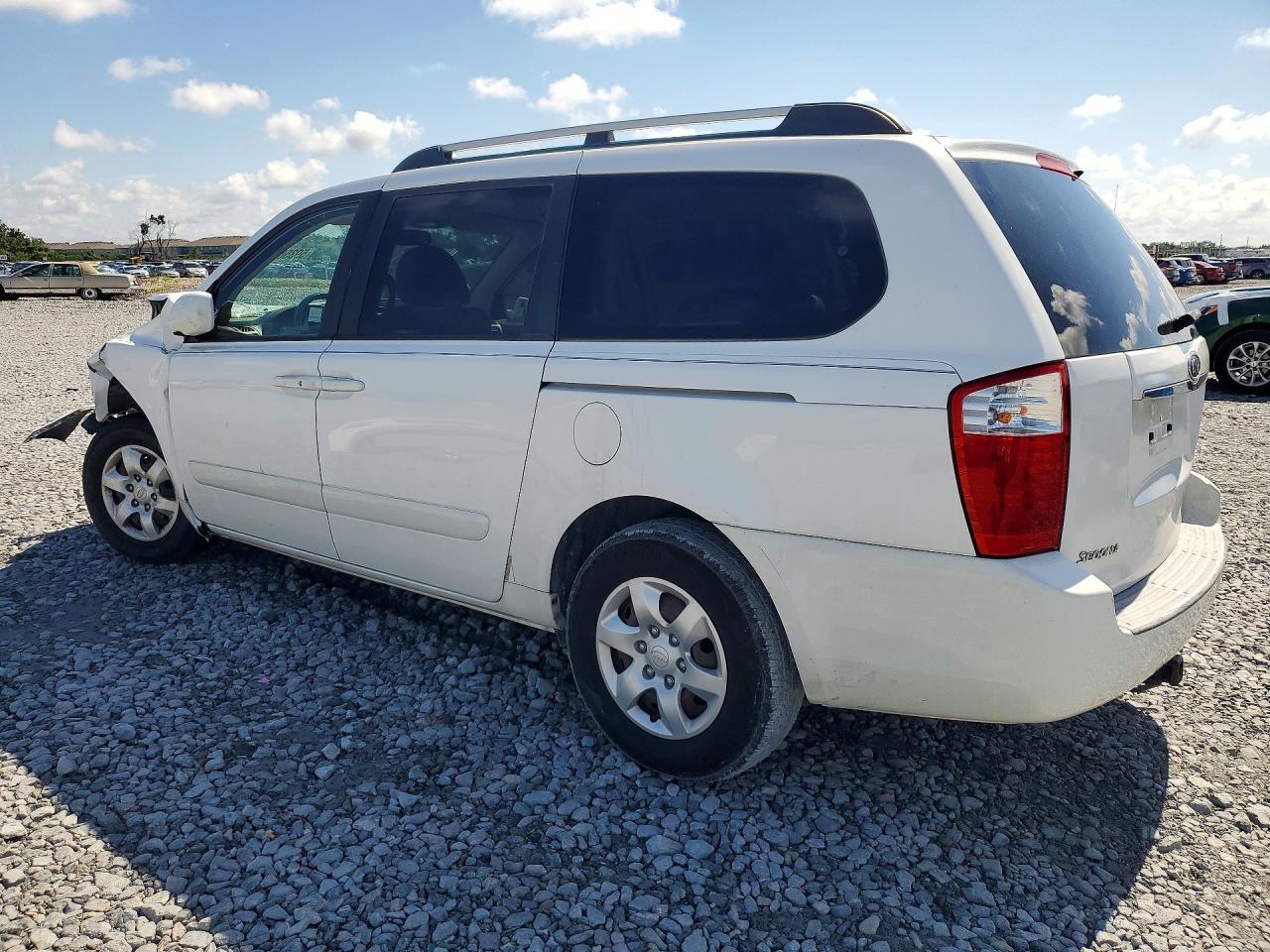 2008 Kia Sedona Lx White vin: KNDMB233686230535