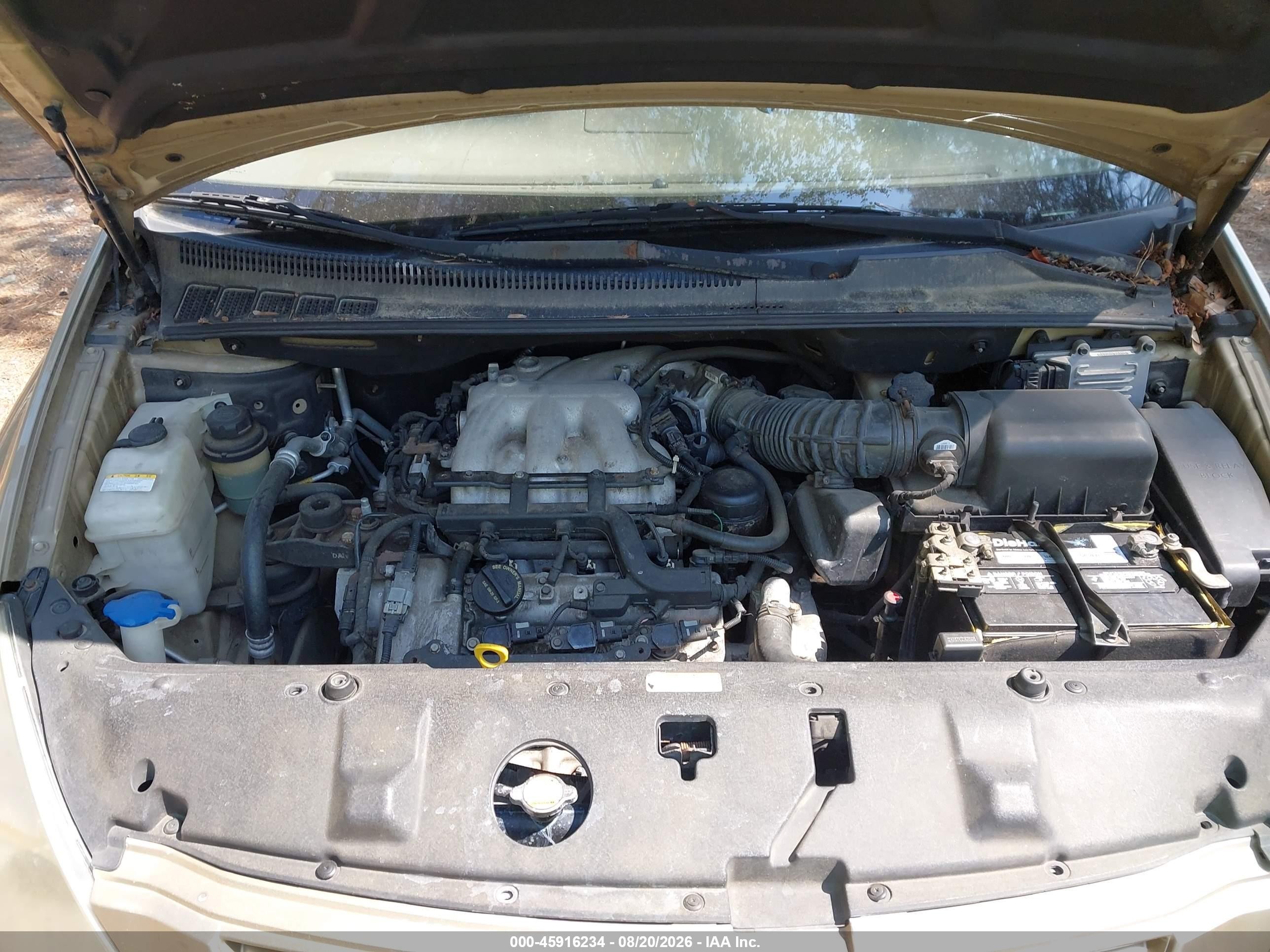 2008 Kia Sedona Lx Gold vin: KNDMB233686249215