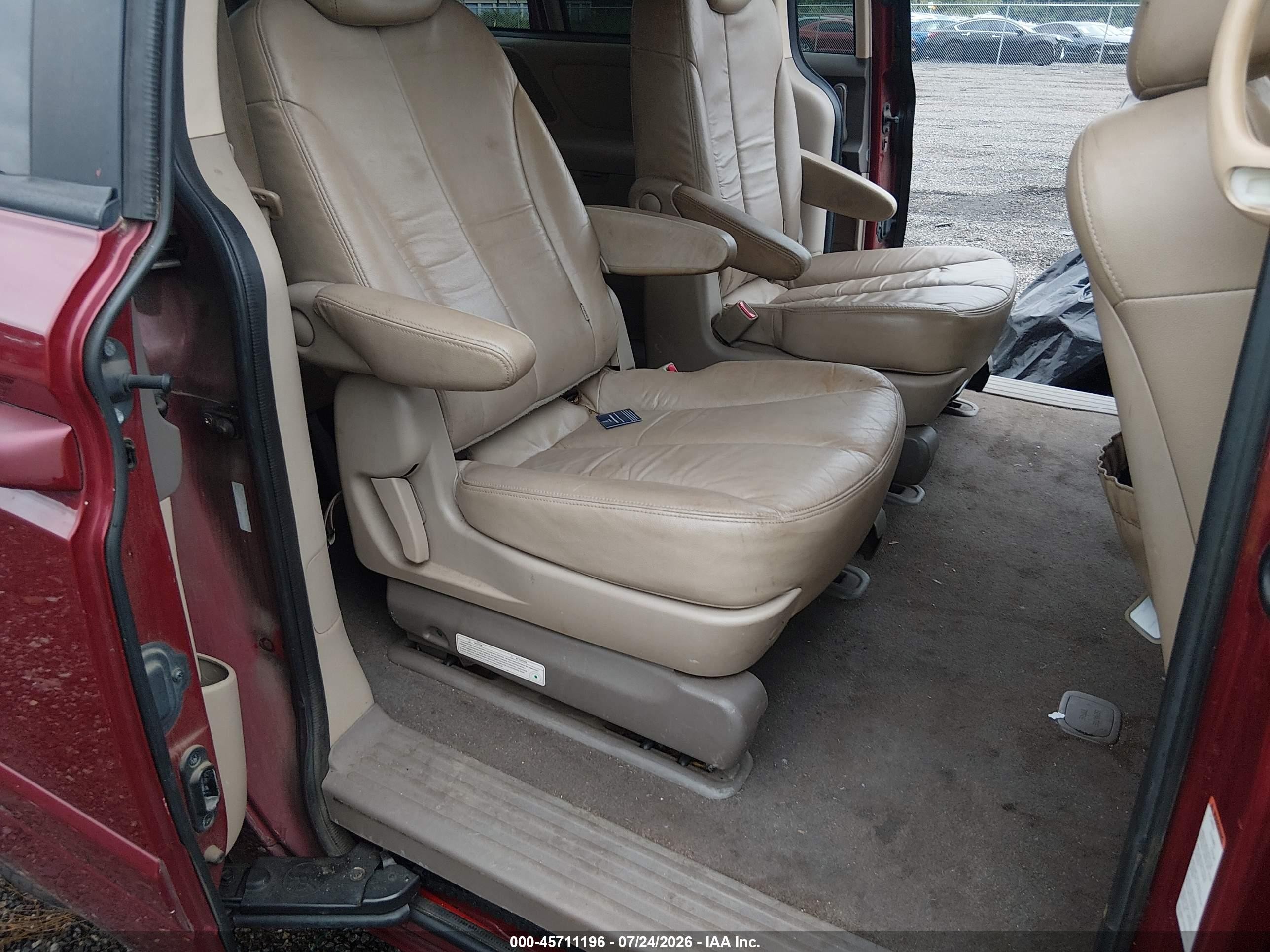 2009 Kia Sedona Ex Красный vin: KNDMB233696319944