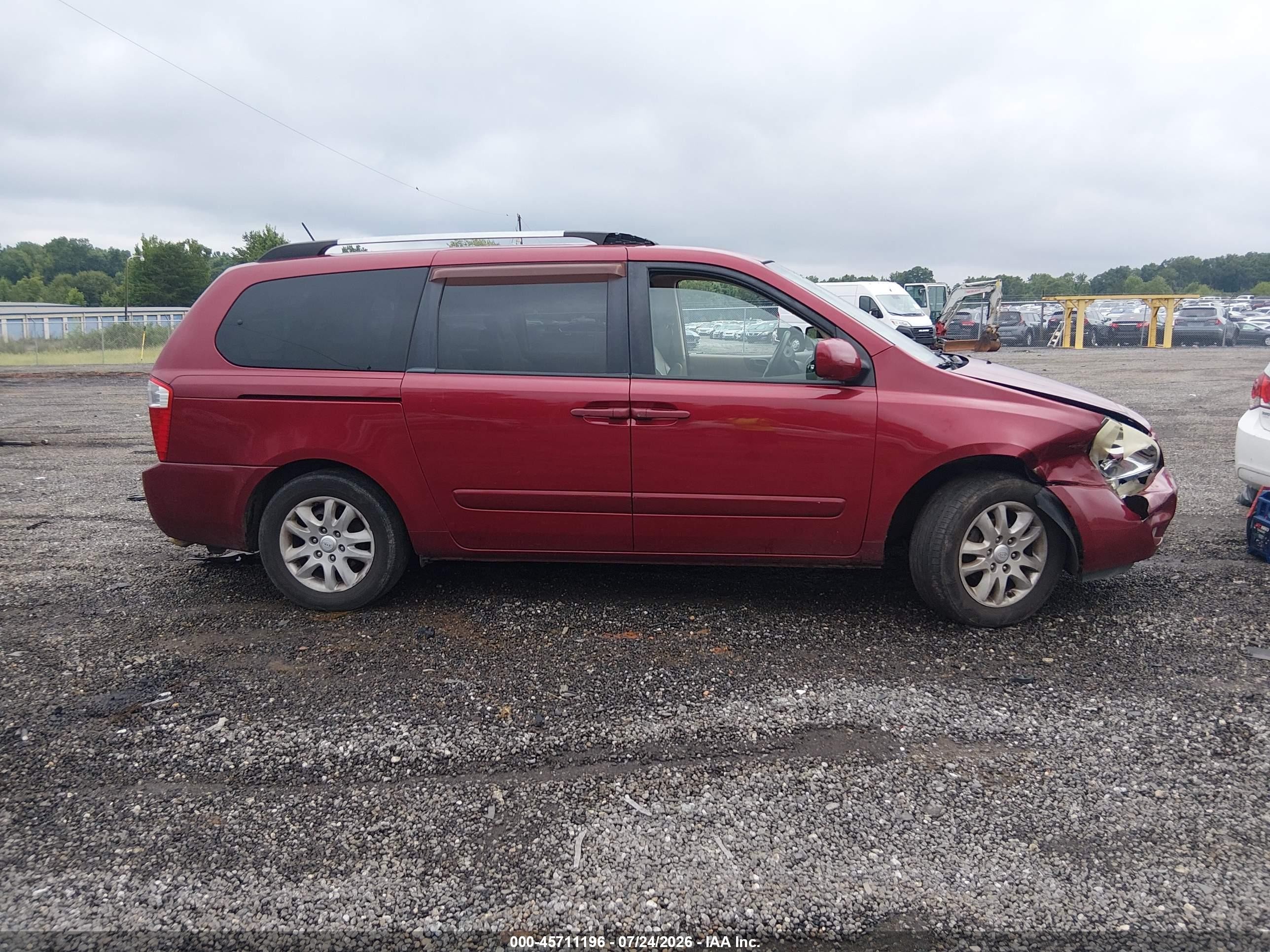 2009 Kia Sedona Ex Красный vin: KNDMB233696319944