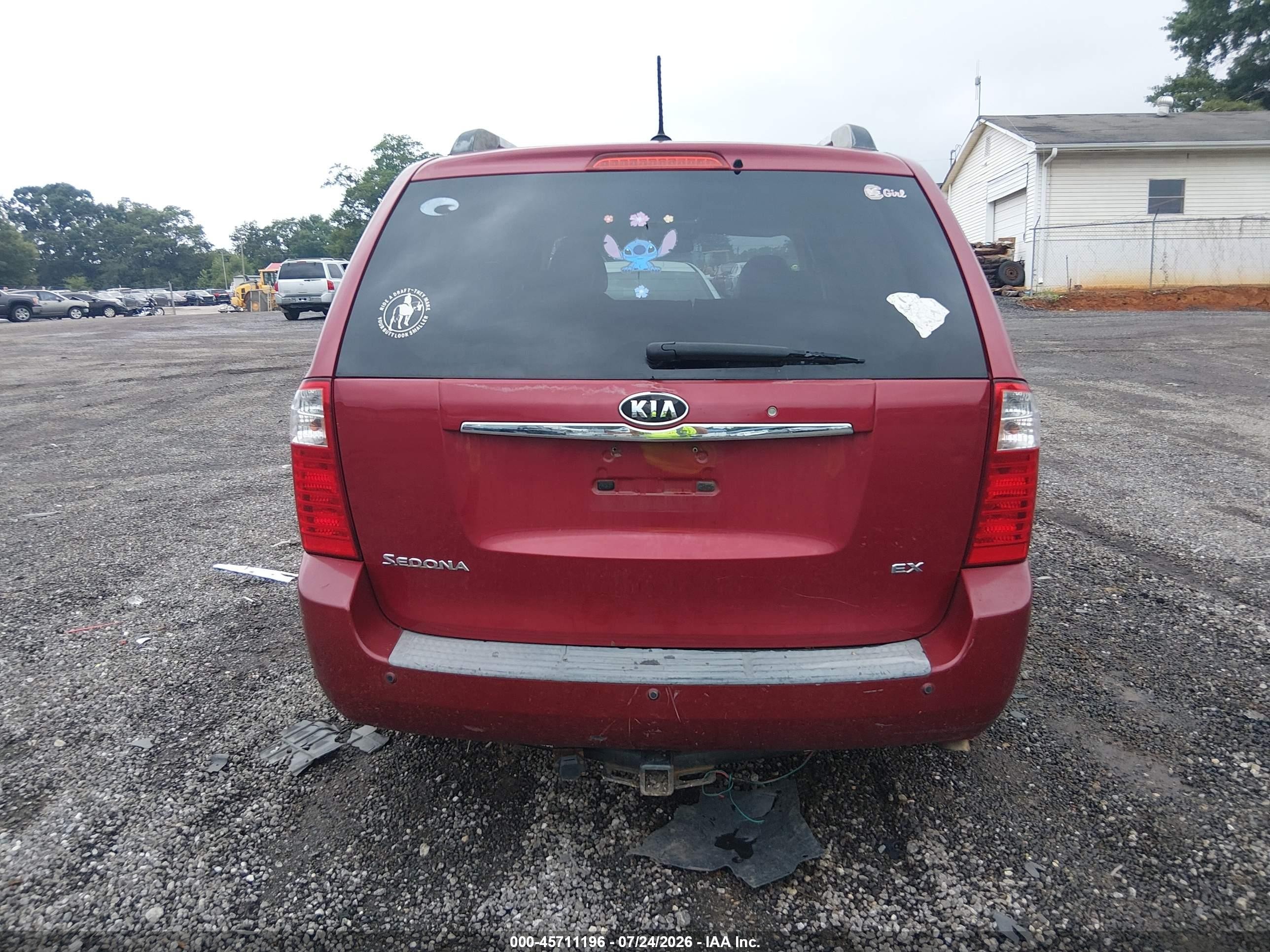 2009 Kia Sedona Ex Красный vin: KNDMB233696319944