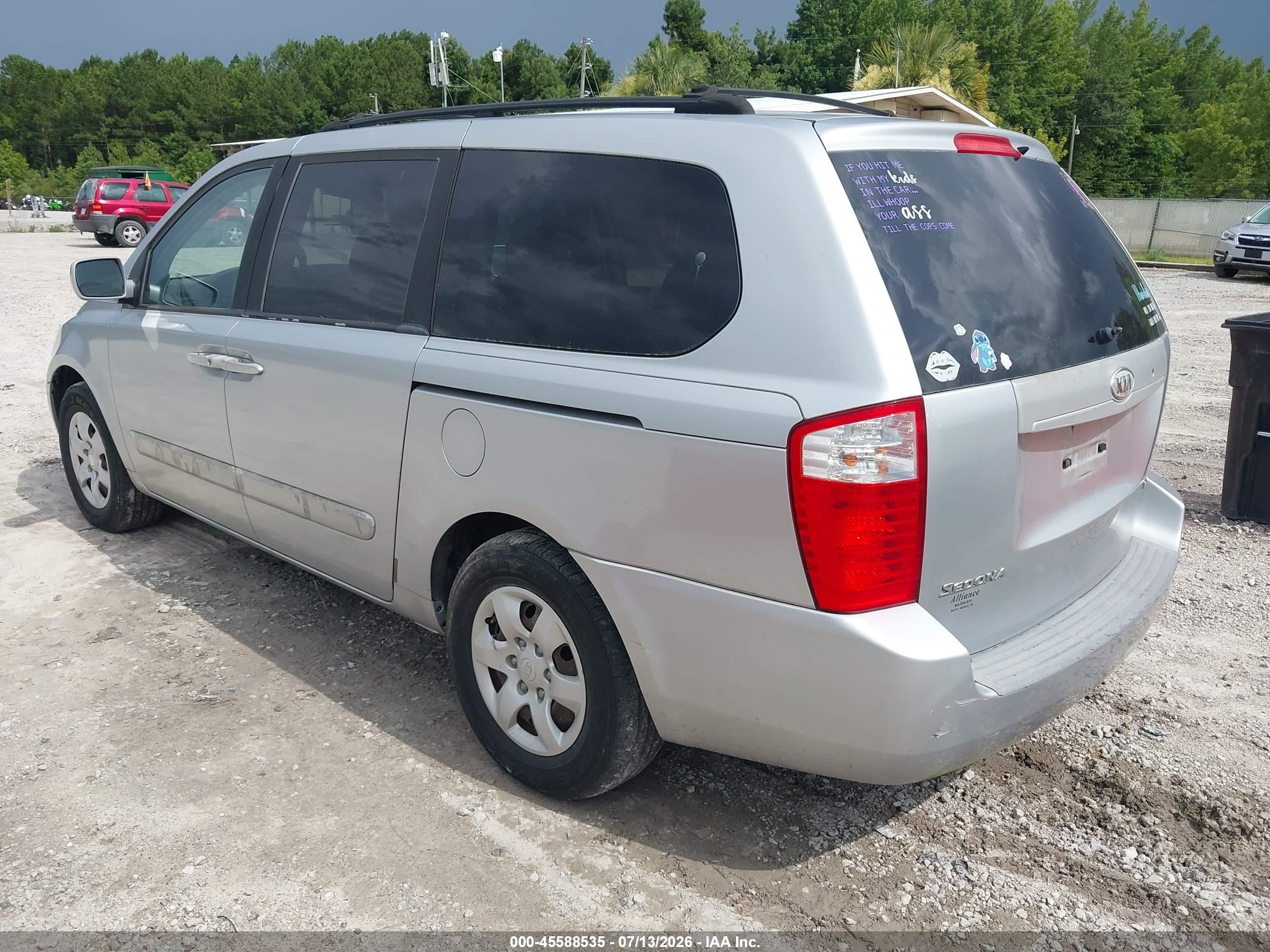 2006 Kia Sedona Ex/lx Gray vin: KNDMB233766024444