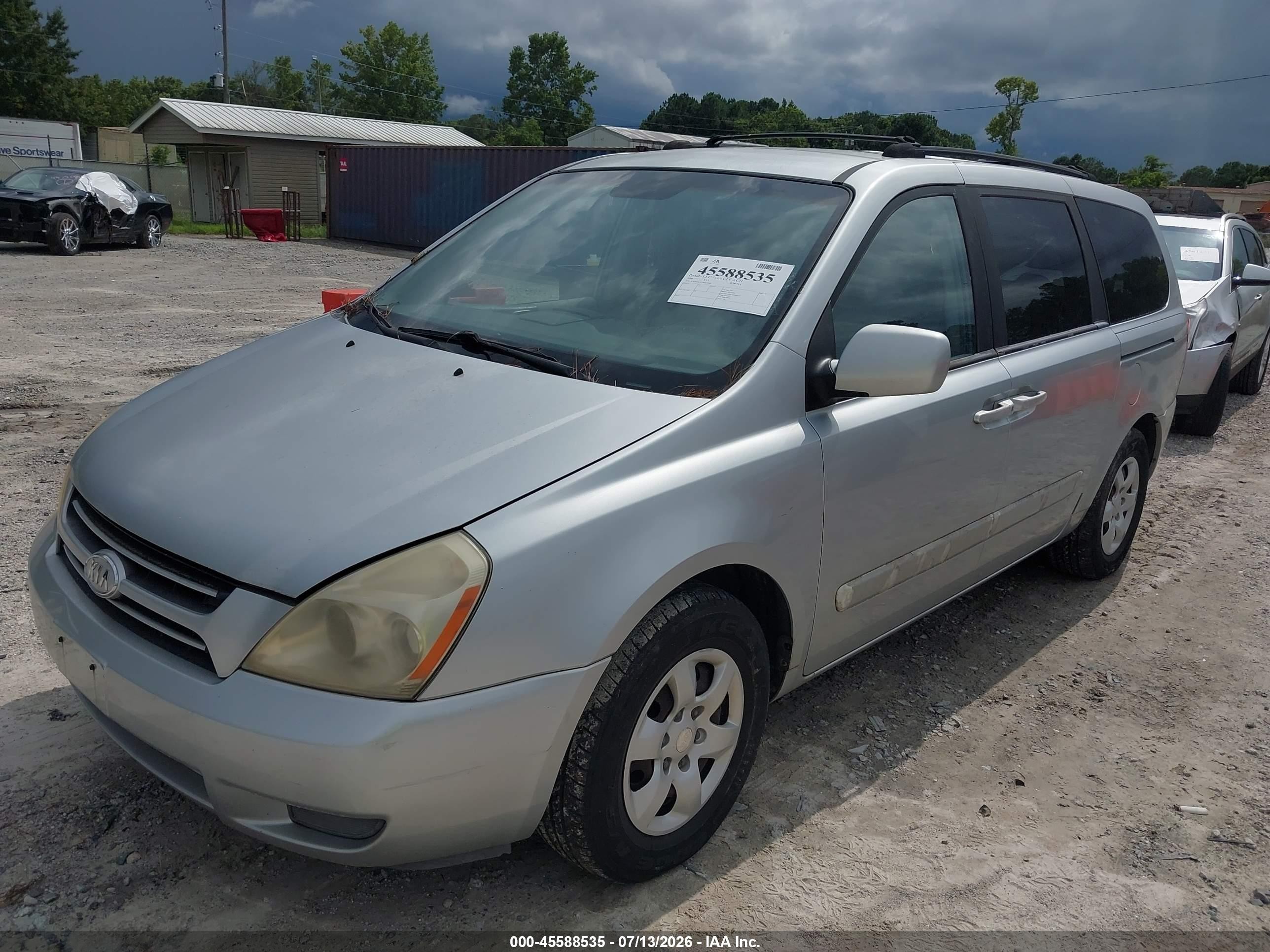 2006 Kia Sedona Ex/lx Gray vin: KNDMB233766024444