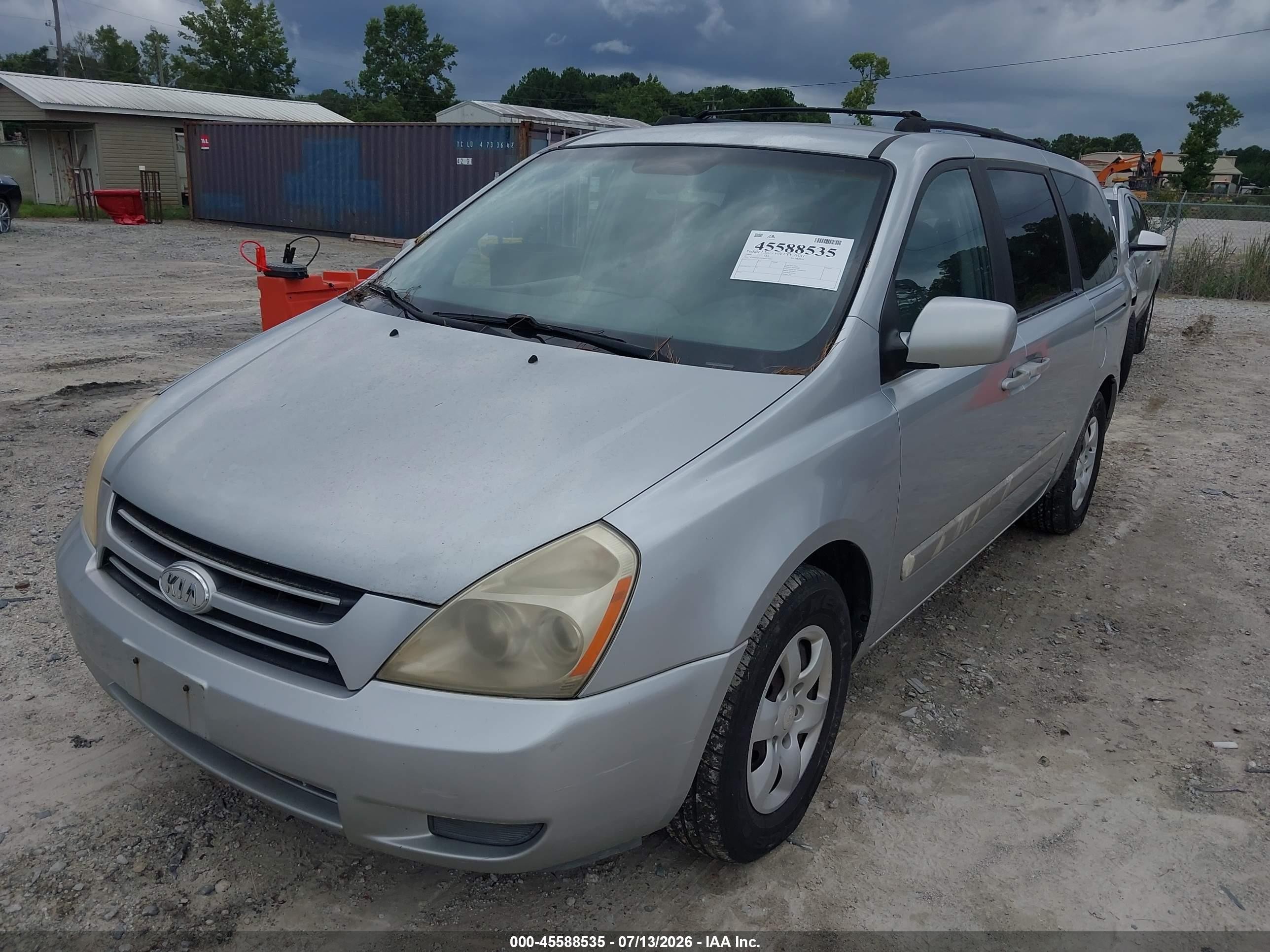 2006 Kia Sedona Ex/lx Gray vin: KNDMB233766024444