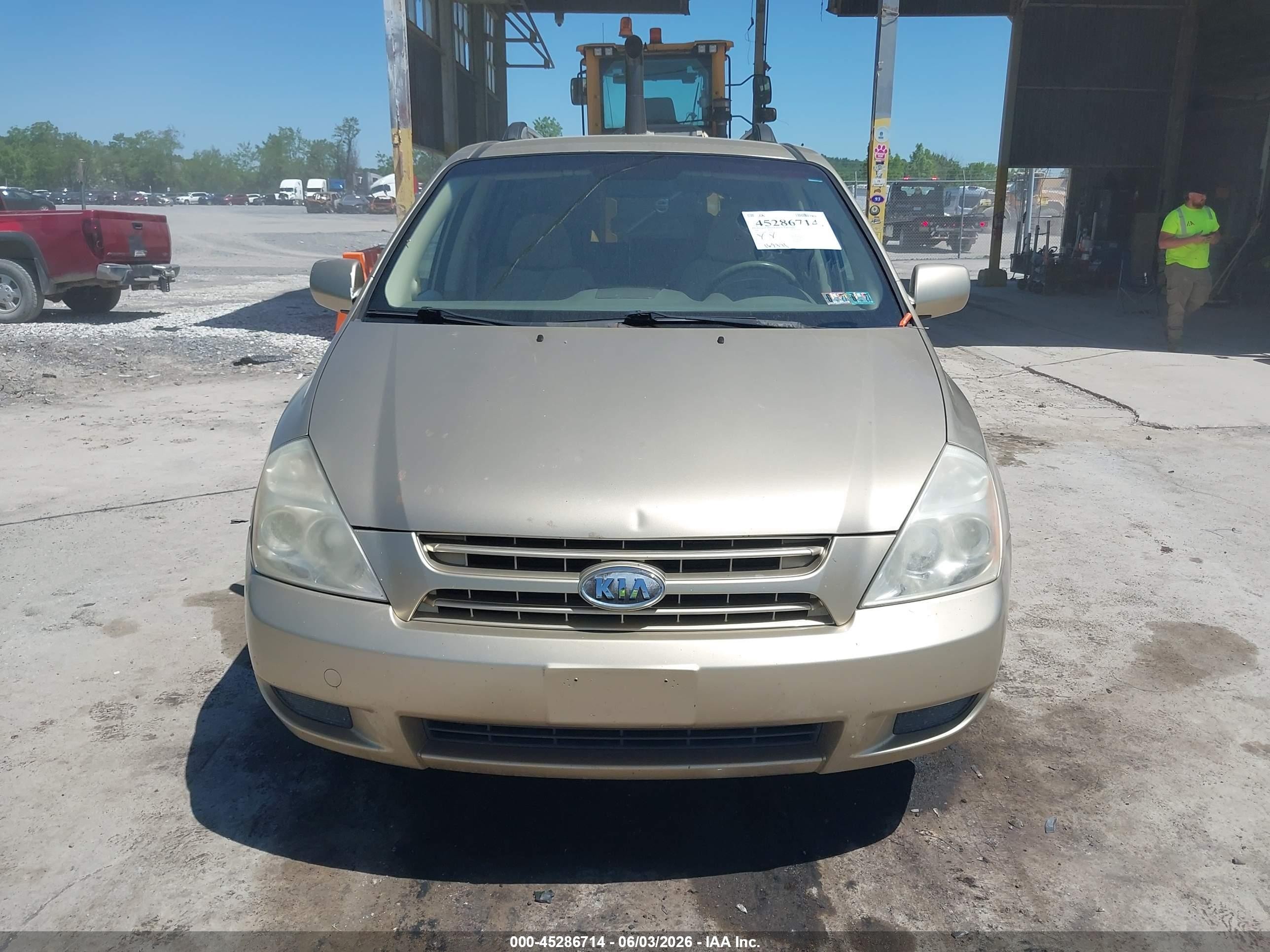 2008 Kia Sedona Lx Gold vin: KNDMB233786262538